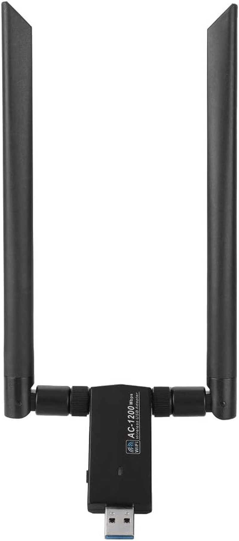 USB Network Card,Rtl8812Au AC USB 2.4G/5.8G Dual-Band Wifi Dongle Adapter,Support WPA/WPA2/WEP/802.1X/WMM Data Encryption,Wireless Network Card with Strong Anti-Interference Ability image number 3