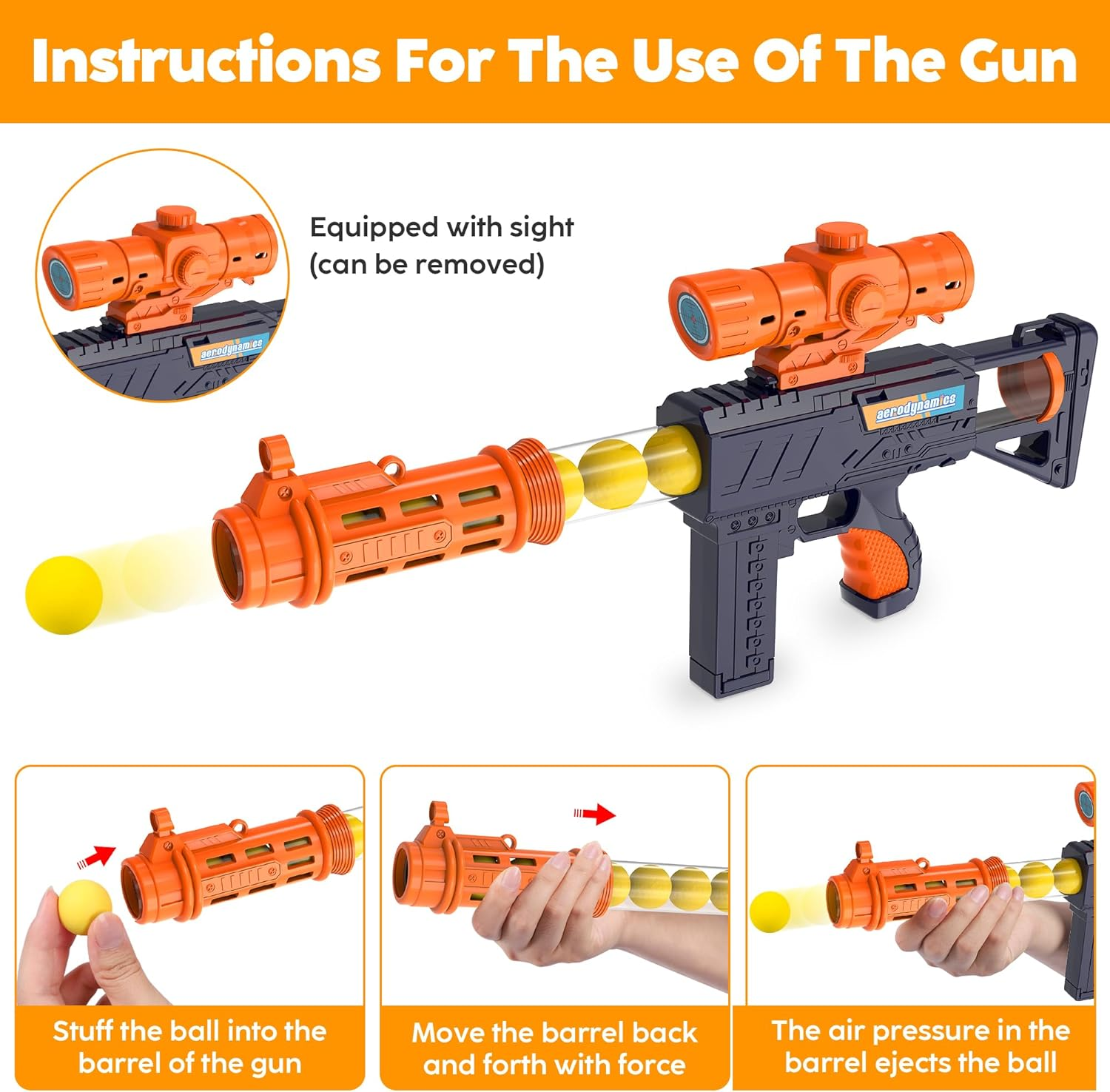 Shooting Game Toy for 5 6 7 8 9 10+ Years Old Boys Girls, 2Pk Foam Popper Air Guns with Animal Shooting Target and 24 Foam Balls Bullet,Indoor Outdoor Activity Games, Birthday Gifts for Kids,Teens image number 1