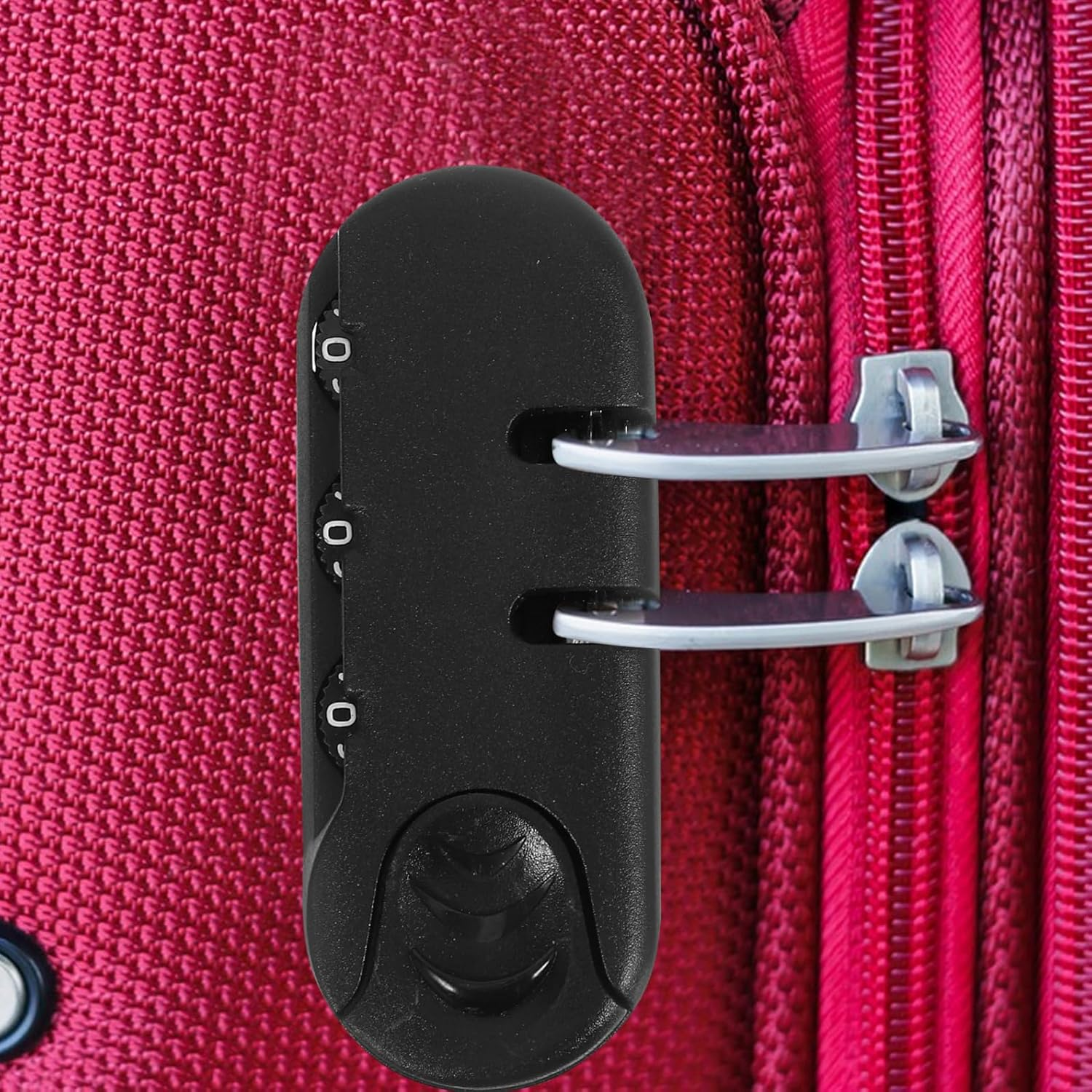 JEWEDECO 3Pcs Combination Luggage Locks Digit Code Thumb Operation Anti-Theft Password Suitcase Locks for Backpack Travel Portable Lightweight Security Accessories image number 1