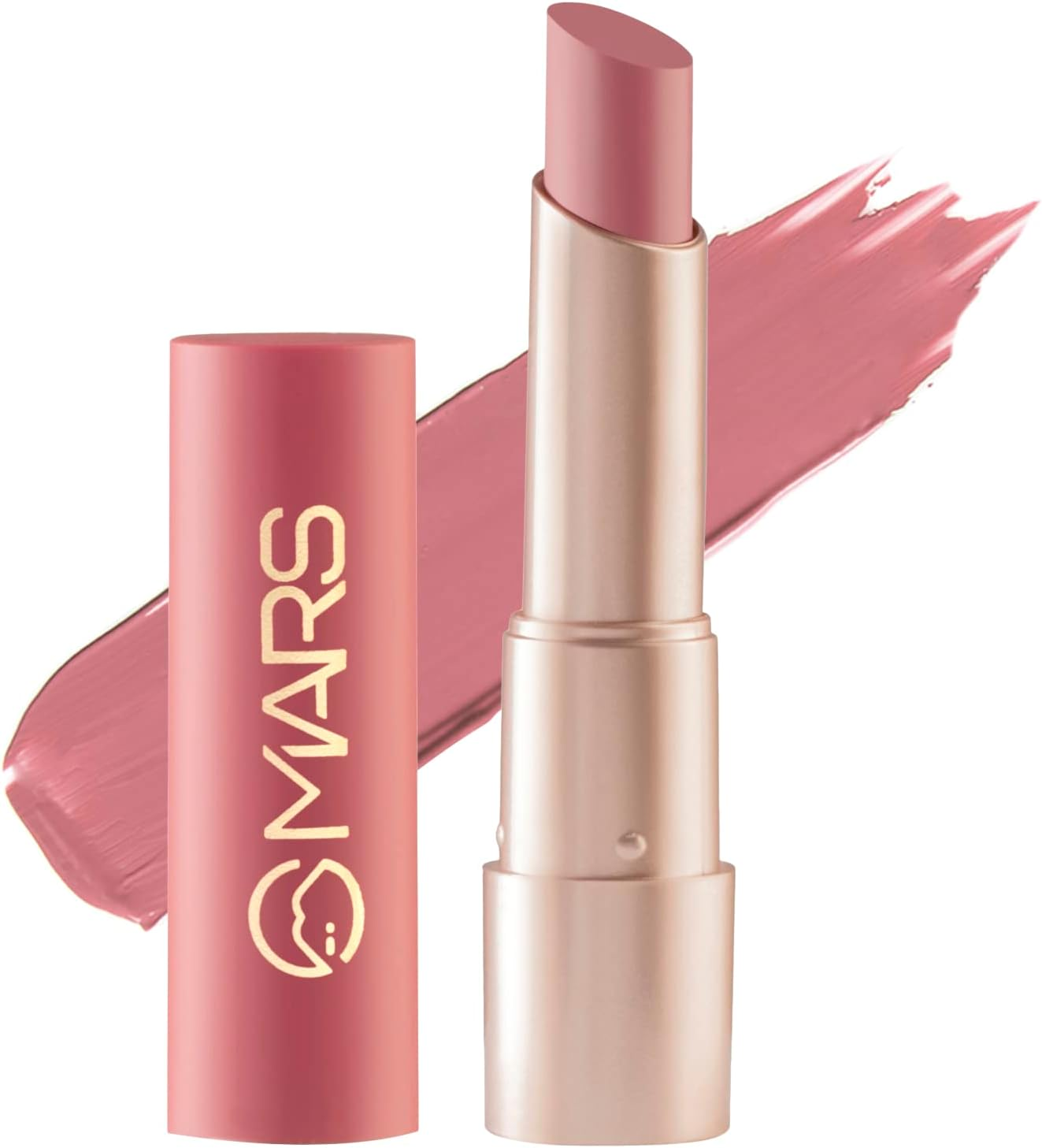 MARS Creamy Matte Long Lasting Lipstick for Women | Creamy Lipstick | Single Swipe Application | Smooth & Light Weight (3.2 Gm) (02-Zesty Zumba)