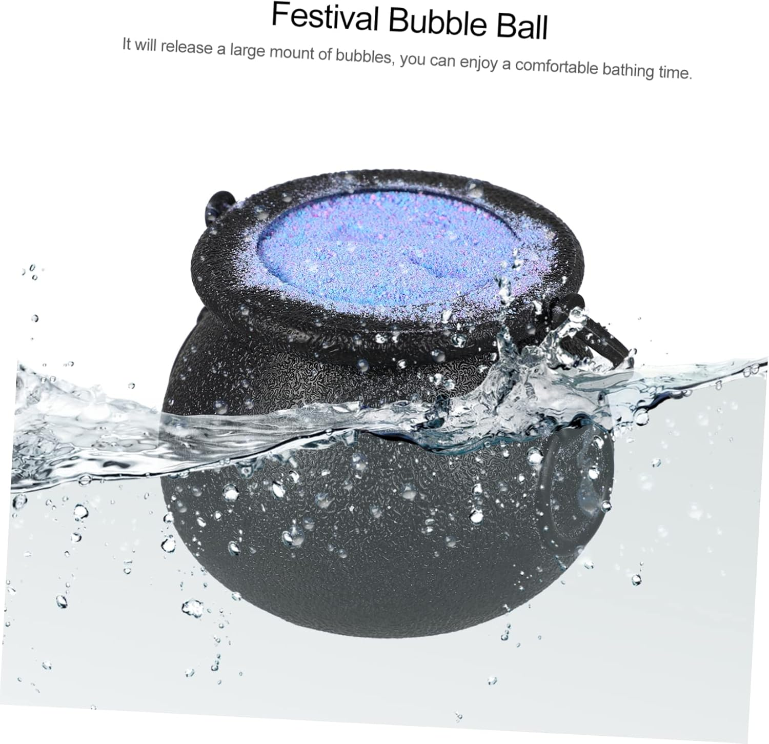 1Pc Spa Halloween Series Natural Bath for Home Witch Galaxy Bath Salt Ball Nourishing Shower Bombs for Relaxation and Skin Care for Halloween Parties and Gifting image number 4