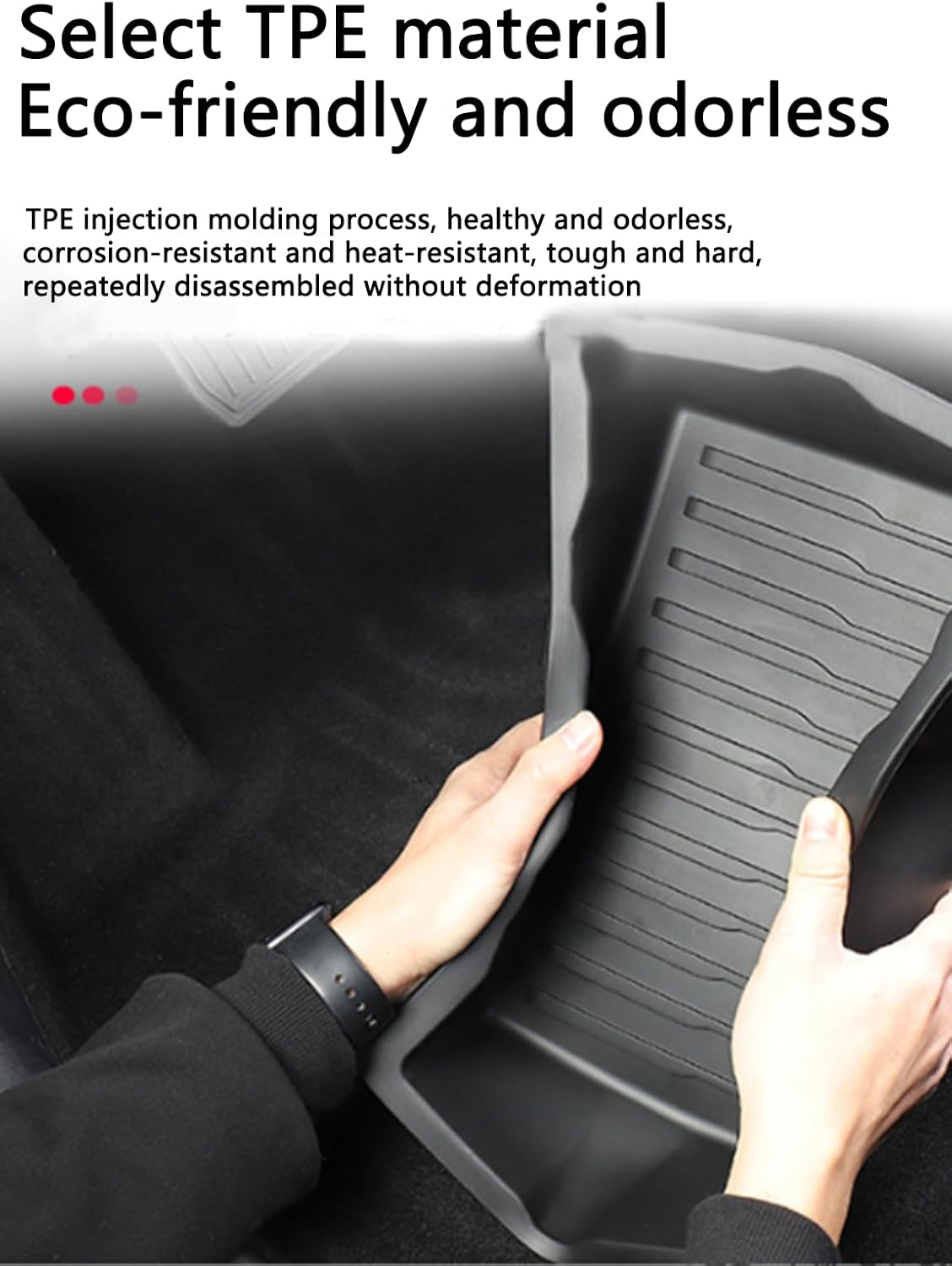 2 Pcs under Seat Storage Compartments for the 2019-2024 Tesla Model Y, with Hidden Storage Trays Designed, Suitable for Washable under Seat Storage of Tesla Model Y Accessories image number 6