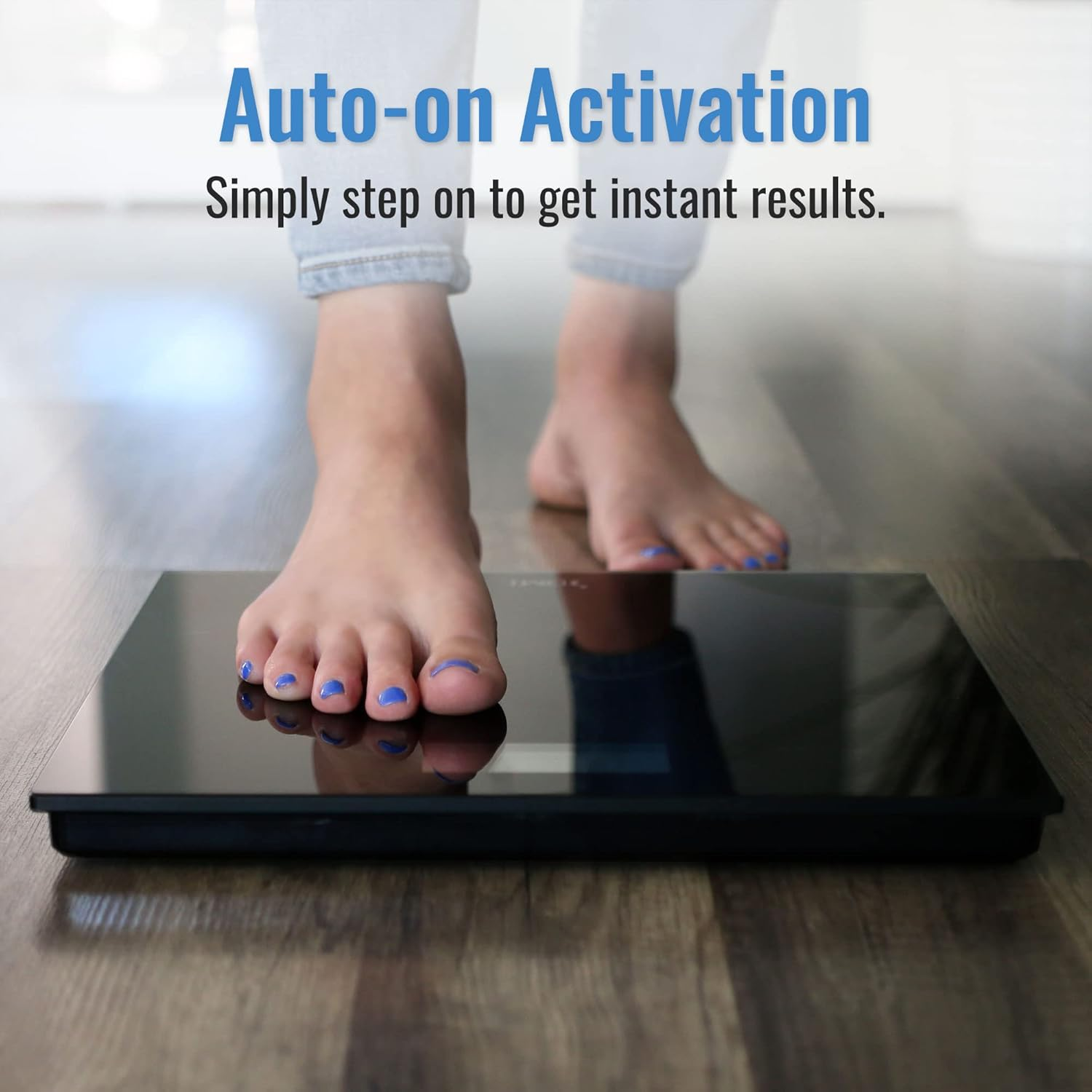 DMI Digital Talking Bathroom Scale, Sleek Tempered Glass, Clinically Accurate Measurements, Large LCD Screen, 440 Lb. Weight Capacity image number 6