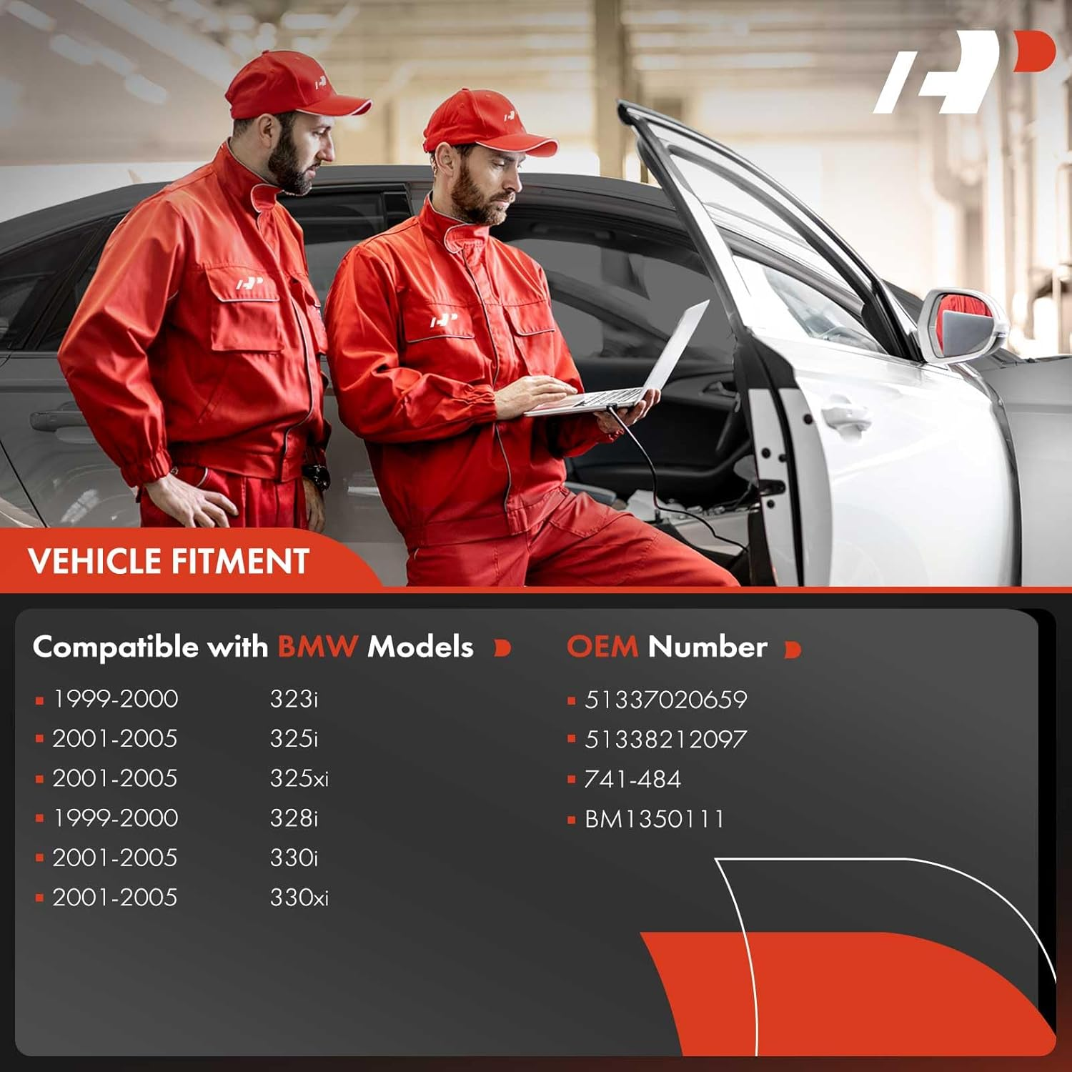 A-Premium Power Window Regulator with Motor for BMW E46 325I 328I 330I 1999-2005 Sedan Wagon Front Left Driver Side image number 3