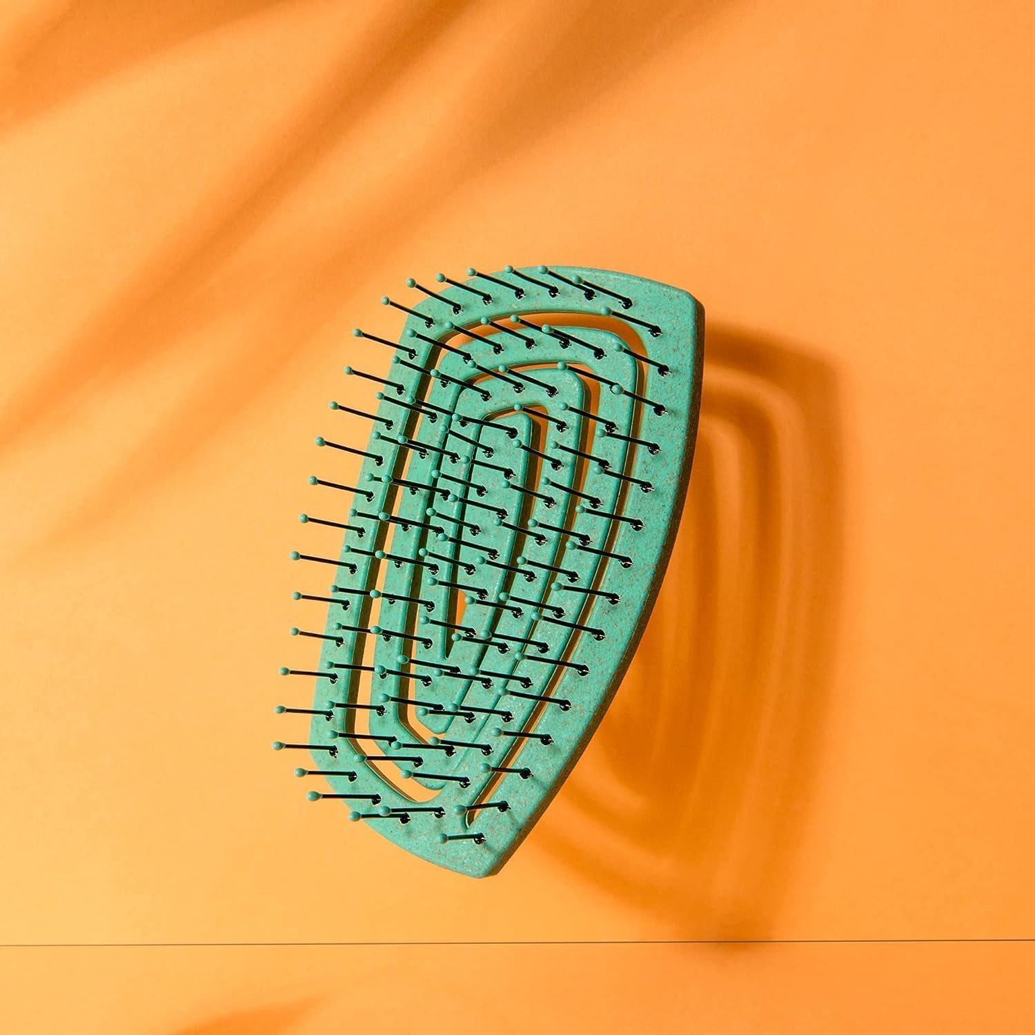 Ninabella Organic Mini Detangle Hair Brush for Women or Toddler - Does Not Pull on Hair - Travel Size Hair Straightening Wet Brushes for Girls or Kids - Unique Spiral Hairbrush image number 4