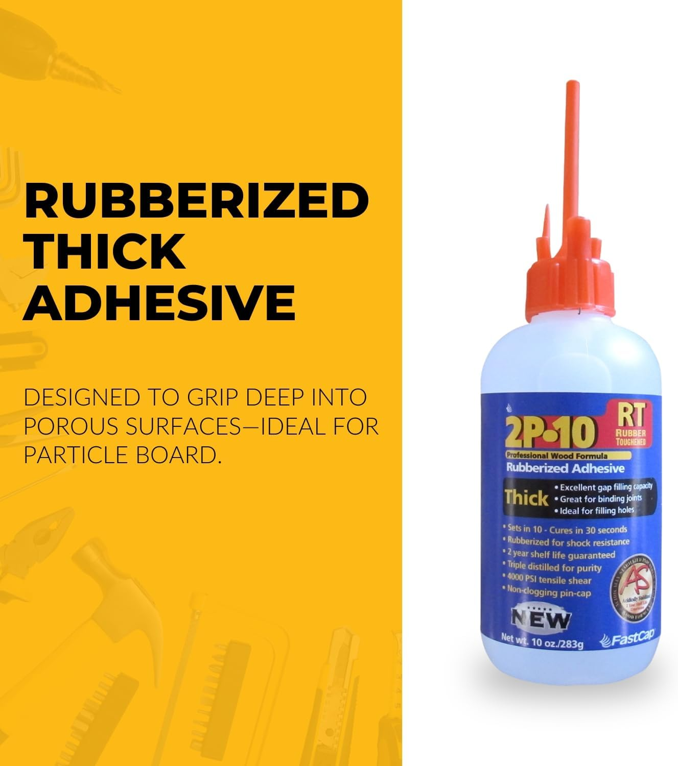 Fastcap 2P-10 Rubber Toughened Thick Super Glue 63Ml