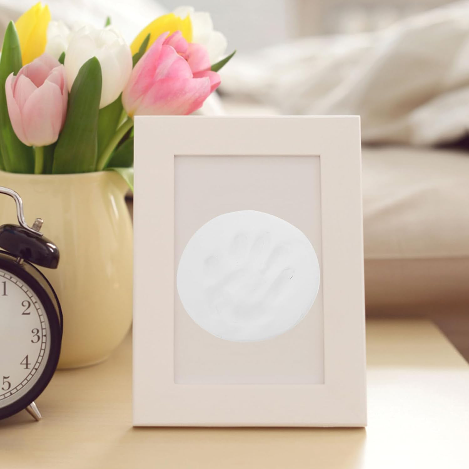 GARVALON Newborn Handprint and Footprint Kit DIY Handprint Ornament Kit Hand and Footprint Casting image number 5