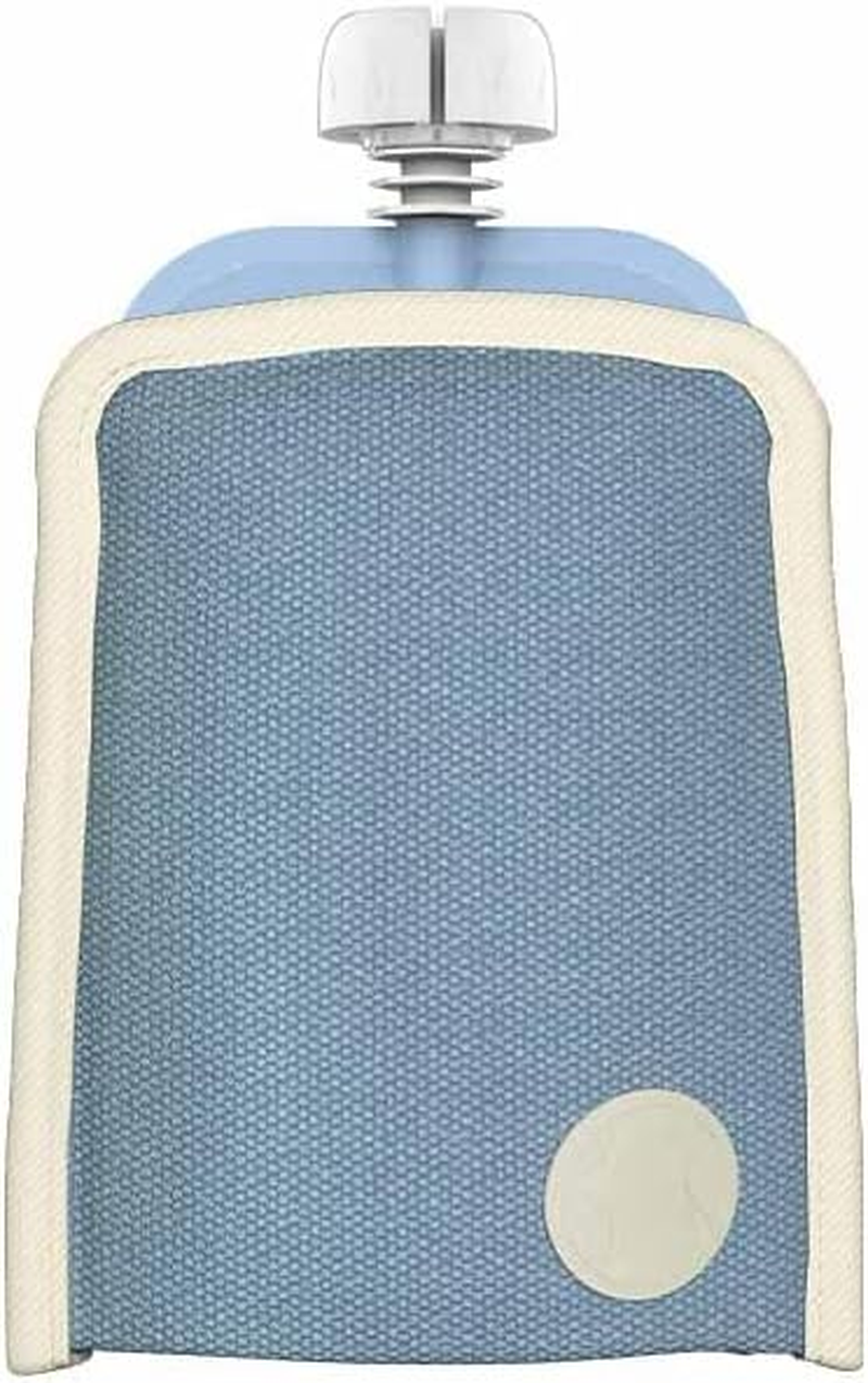 Cherub Baby on the Go Reusable Non-Spill Anti-Leak 120-150Ml Freezable Baby Food Yoghurt Pouch Cooler - Baby Food Storage (Cerulean) image number 1