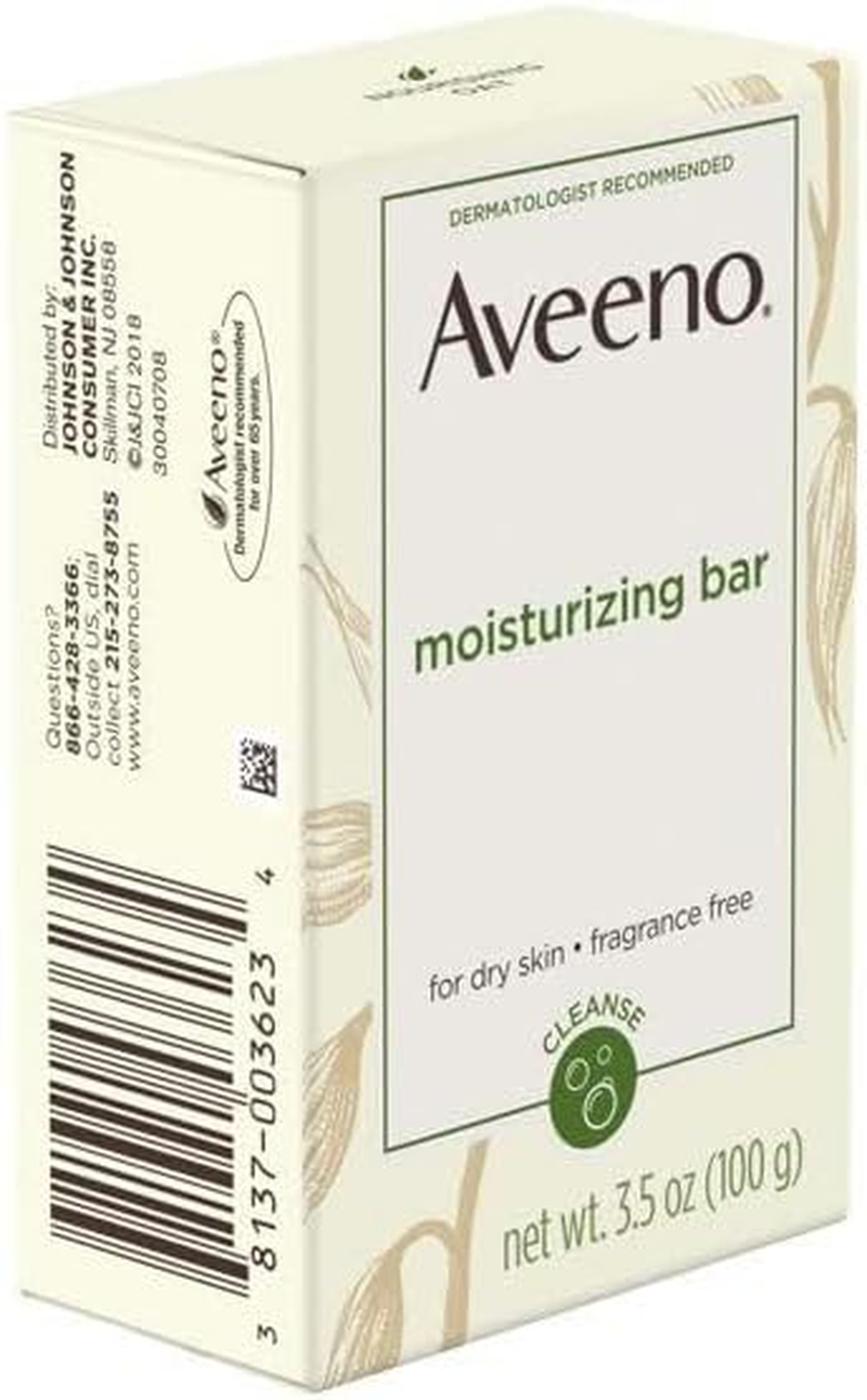 Aveeno Moisturizing Body Bar - Fragrance Free - 3.5 Oz - 2 Pk image number 4