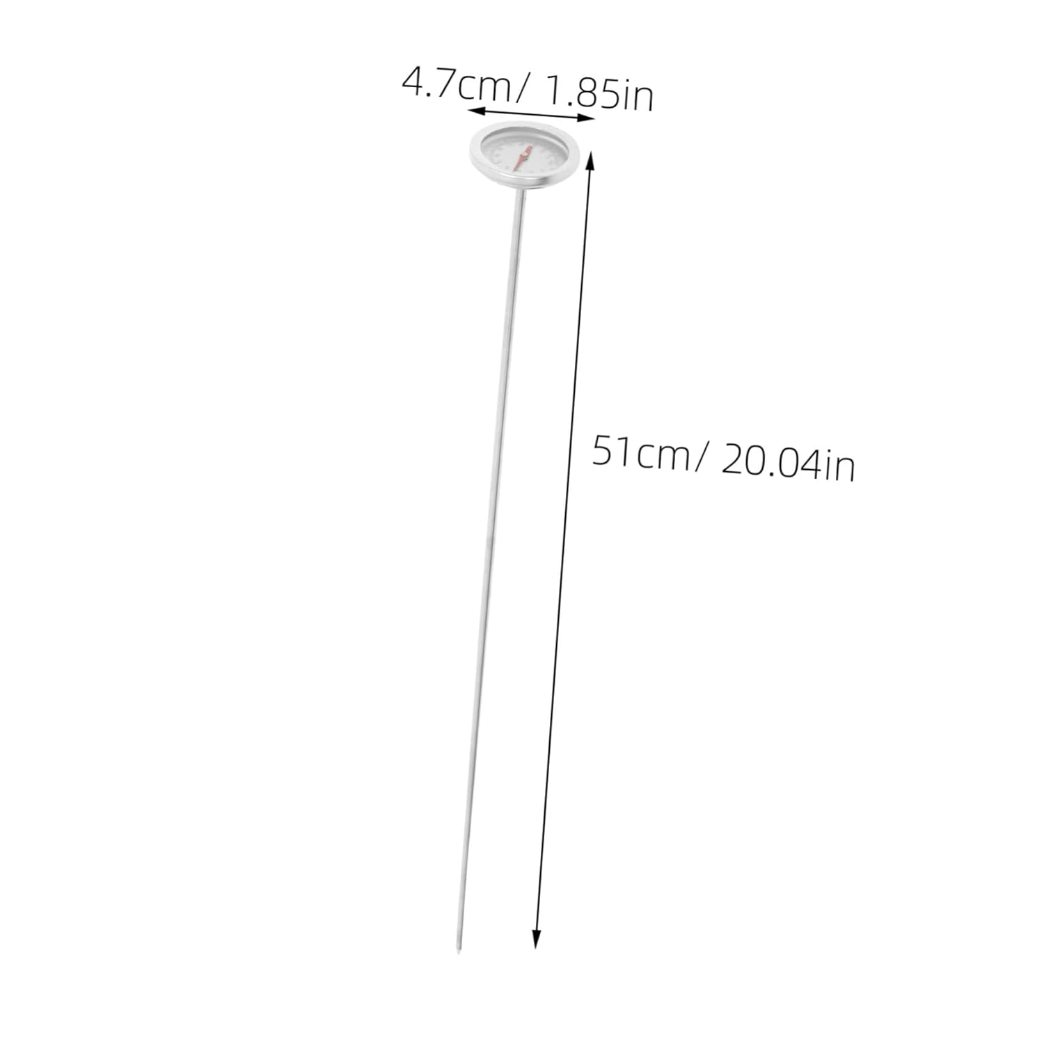 UPKOCH Portable Soil Thermometer for Gardening Stainless Steel Probe Accurate Compost Temperature Measurement Tool Use Backyard Garden Soil Temperature Gauge image number 2