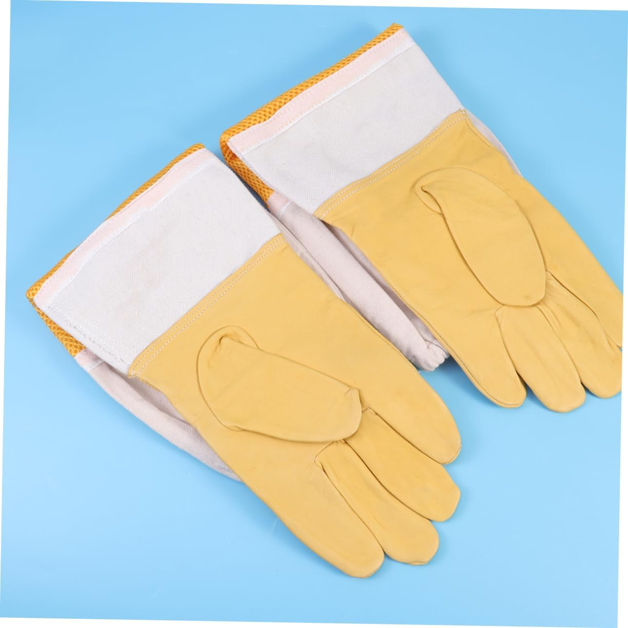 HANABASS 2Pcs Beekeeping Gloves Beekeeper Prevent Gloves Professional Protective Sleeves Apiculture Equipment XL Men Women Unisex Design image number 6