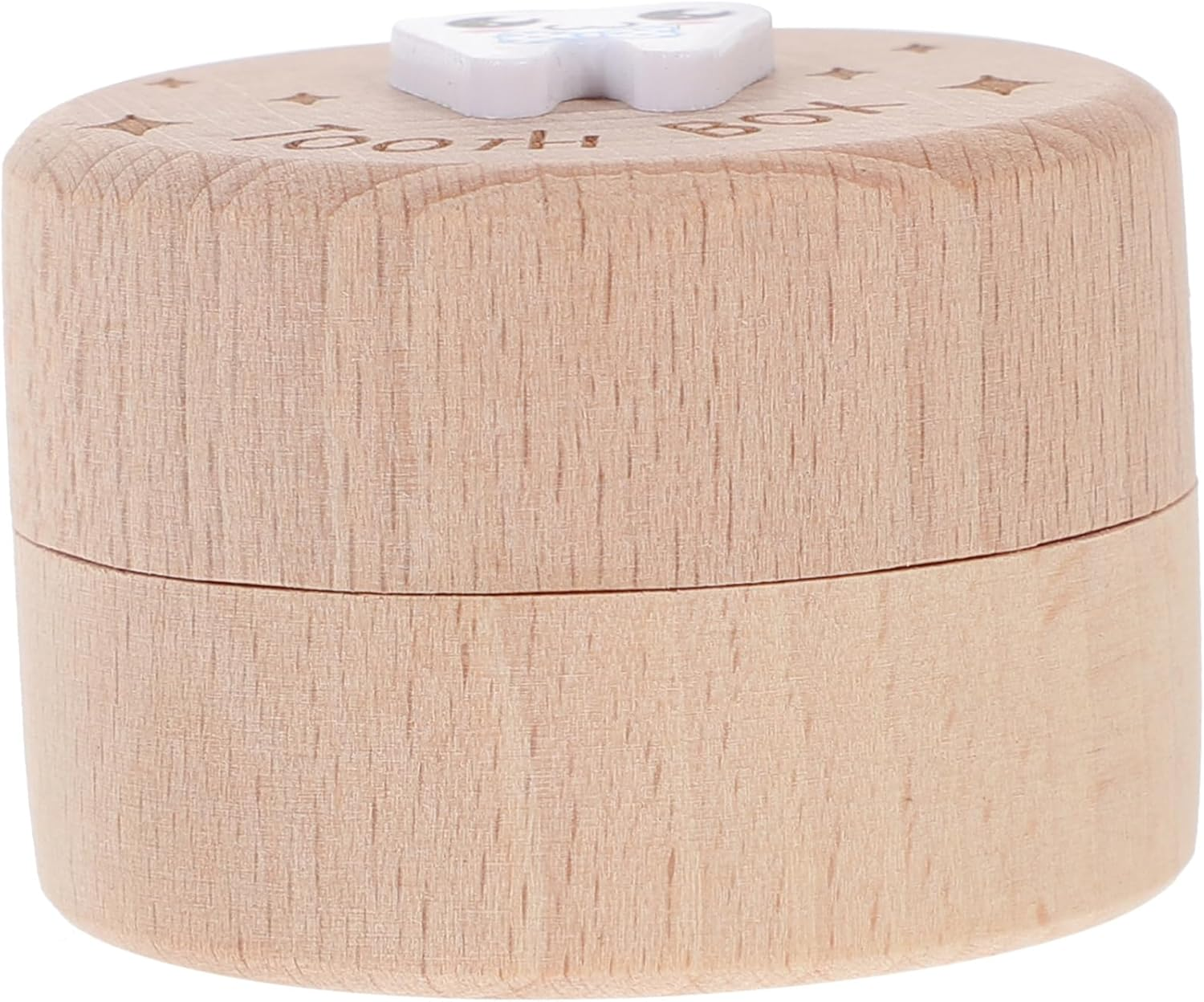 GARVALON Boy Girl Fetal Hair Box Boys and Girls Tooth Collector Wooden Storage Container image number 5