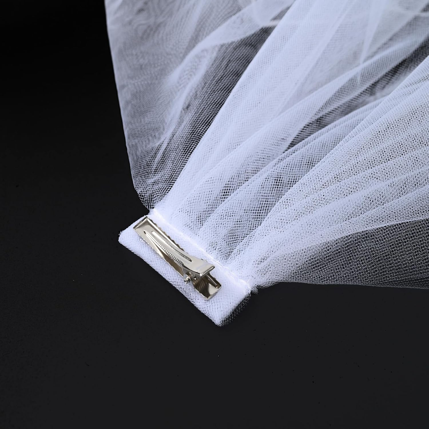 Big Bow Hair Clips for Dog, Wedding Veil with Pearl Bridal Dog Headdress for Valentine'S Day Wedding Party Costum image number 3