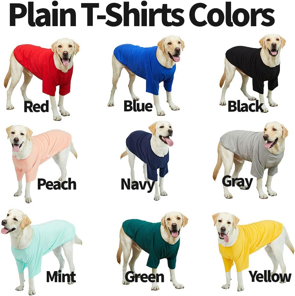 Lucky Petter Dog Shirt for Small Dogs Plain T-Shirts Soft Breathable Dog Cotton Shirt Pet Clothes (2X-Large, Navy) image number 6