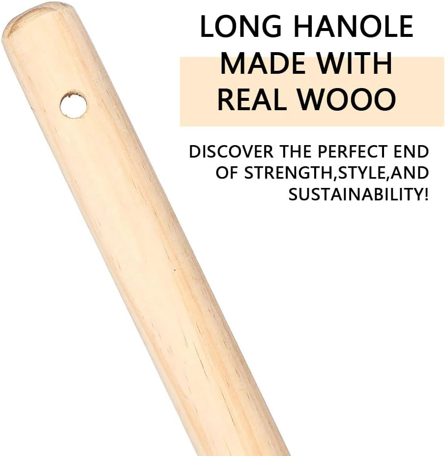 HYAVIA Weed Puller Tool, Stand up Heavy Duty Weed Remover Tool with Long Handle, 4 Claw Steel Head Weeder Tool, Bamboo Garden Hand Weeding Tool, Smoothly Remove Weeds without Kneeling