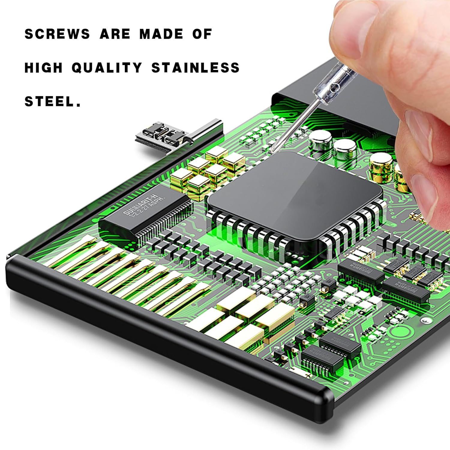 18 Kinds Micro Screws with Screwdriver,Glasses Screwdriver,Mini Small Screwdriver Set,Machine Screw Assortment Kit,Tiny Screws for Eyeglass, Watches, Phone, Laptop Repair(Phillips Head,Silver) image number 4