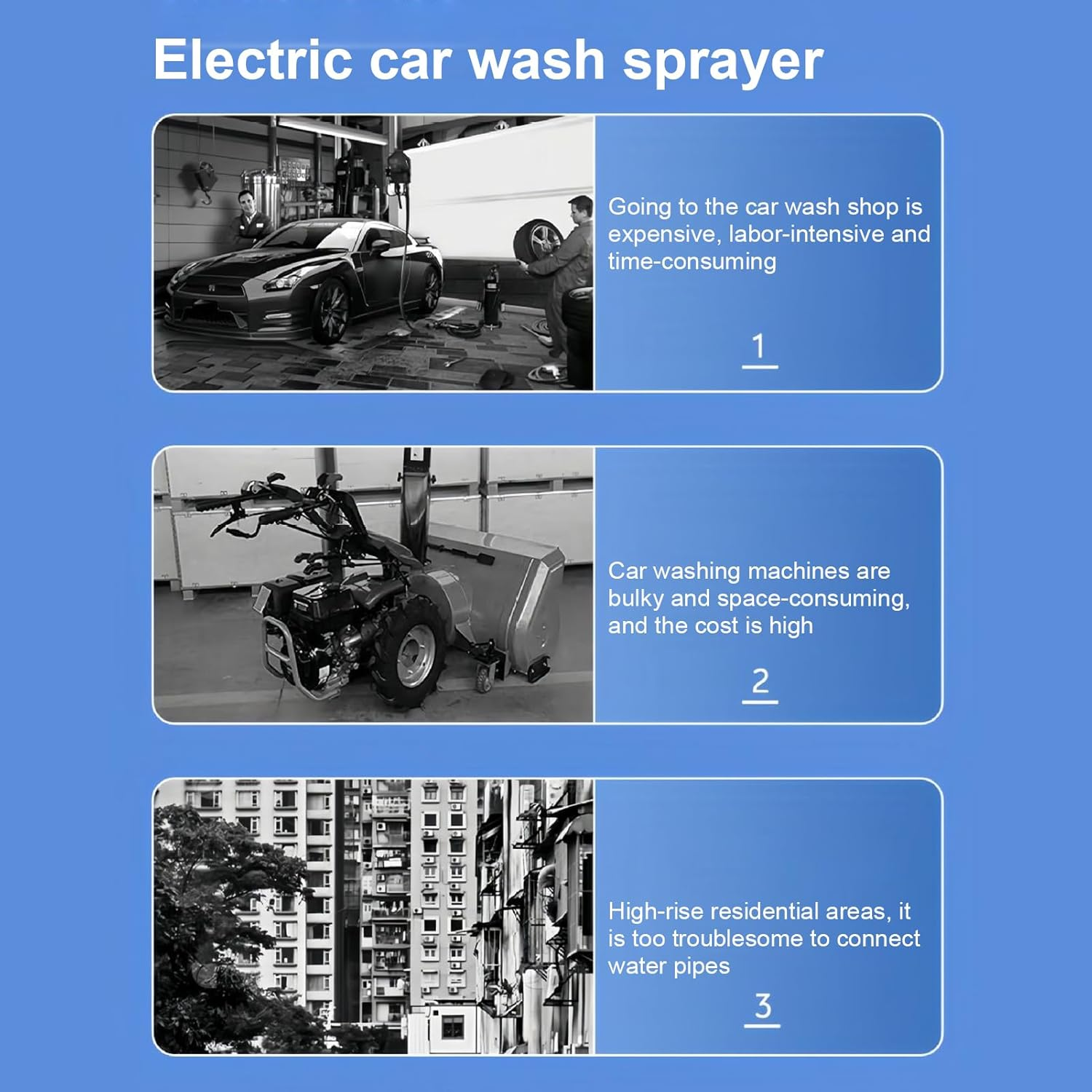 Foaming Spray Bottle Car Wash | 2L Electric Automatic Plant Mister Watering Can - Automatic Automotive Washing Cleaning Plant- Watering Kettle for Home Garden image number 6