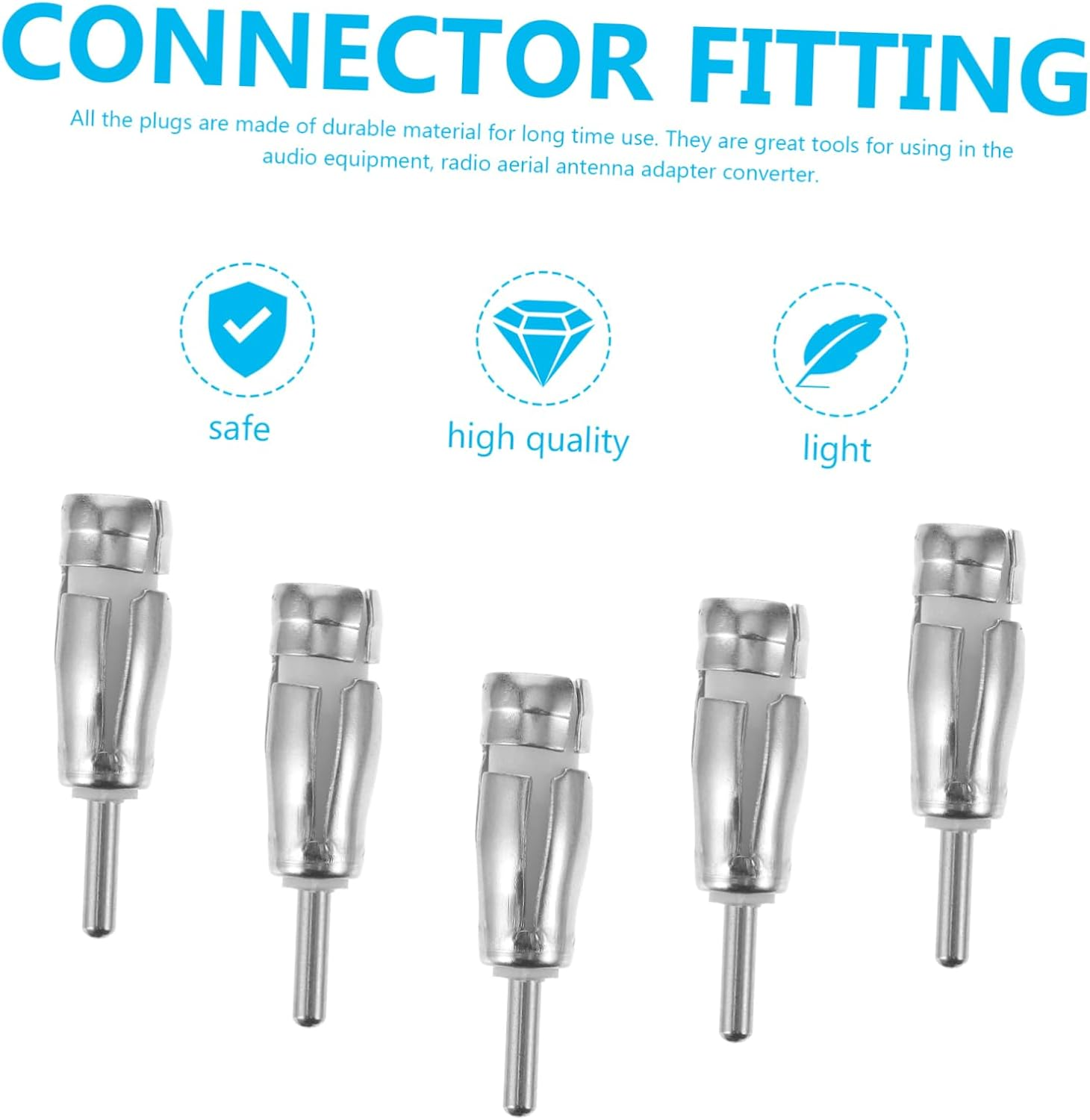 HOMSFOU 5Pcs Secure Install Adapter Car Aerial Connector to Din for Car Stereo image number 2
