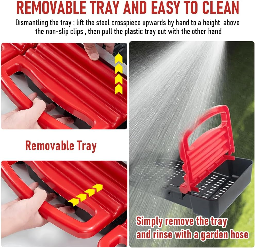 3 Hole Chicken Nesting Box Chicken Hen Laying Nest Box Nesting Box, Chicken Hen Coop Hutch Laying Nesting Box 3 Compartment inside outside Roll Away Lay Egg Nesting Box image number 4