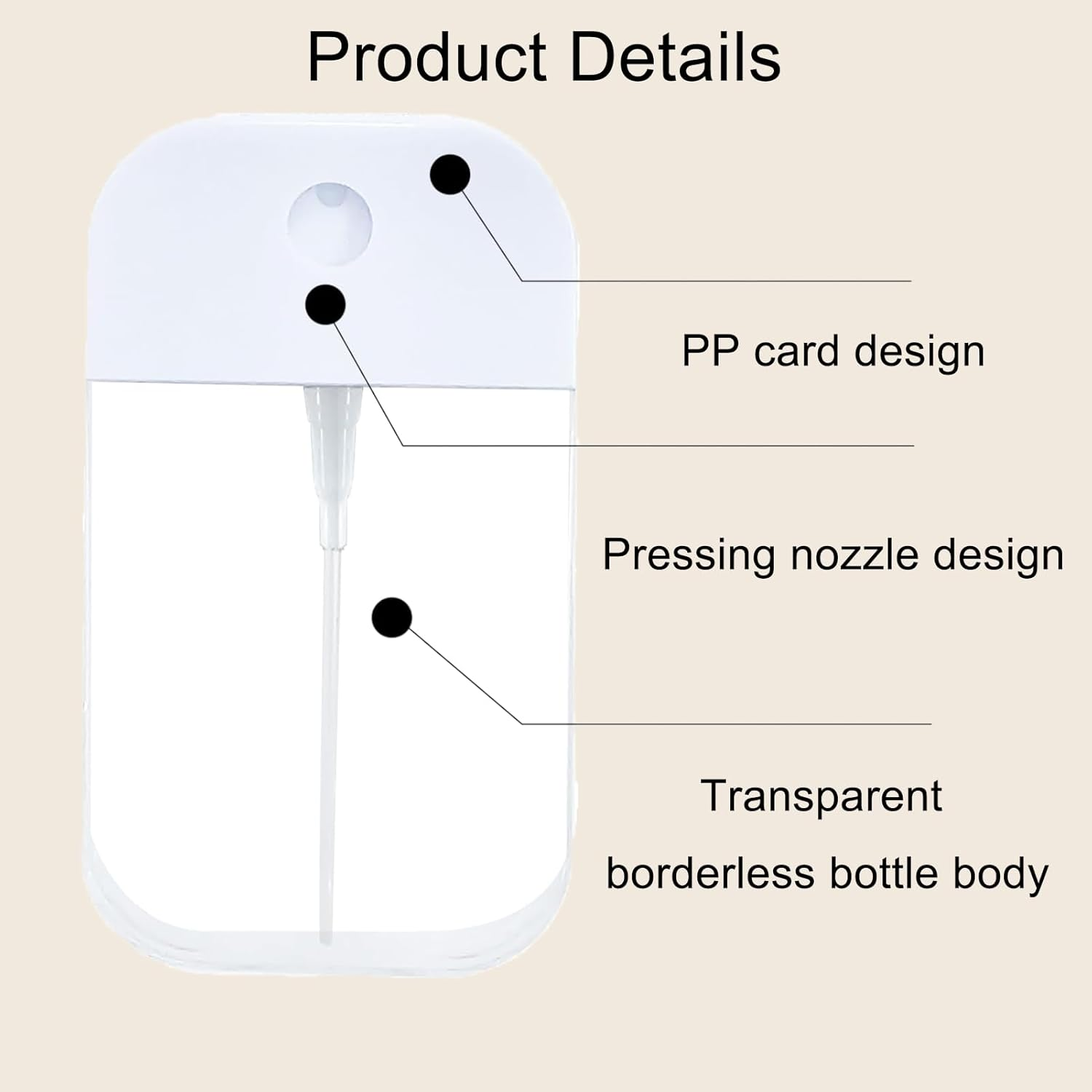 AYAITEE 3 Pack Refillable Spray Bottle,50Ml Ultra Thin Travel Spray Bottles with Keychain & Silicone Case,Card Spray Bottle,Leak Proof Fine Mist Spray Bottle for Perfume, Water, Hand Sanitizer image number 1