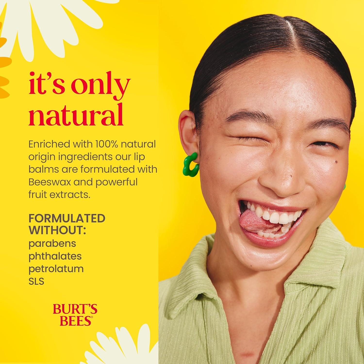 Burt'S Bees 100% Natural Origin Moisturising Lip Balm Set, Tropical Pineapple, Berry Agua Fresca, Dragon Fruit Lemon and Coconut and Pear, 4 Tubes image number 2