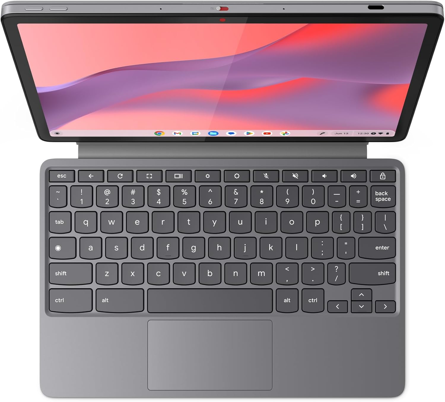 Lenovo Chromebook Duet 11 10.95-Inch FHD Display with 10 Point Multi Touch Mediatek Kompanio 838 128 GB Emmc 4 GB Chromeos, Luna Grey image number 1