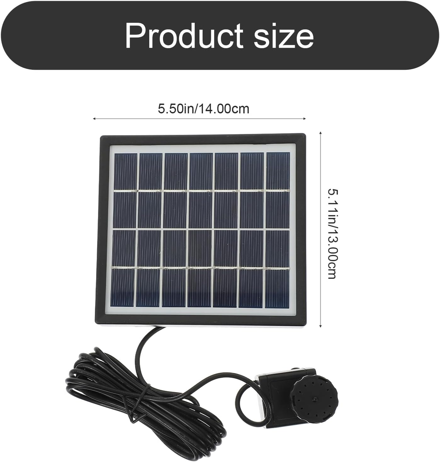 Bestonzon Solar-Powered Small Water Fountain Pump for Outdoor Garden and Pool Floating Solar Water Pump for Decoration Charging No External Power Needed image number 1