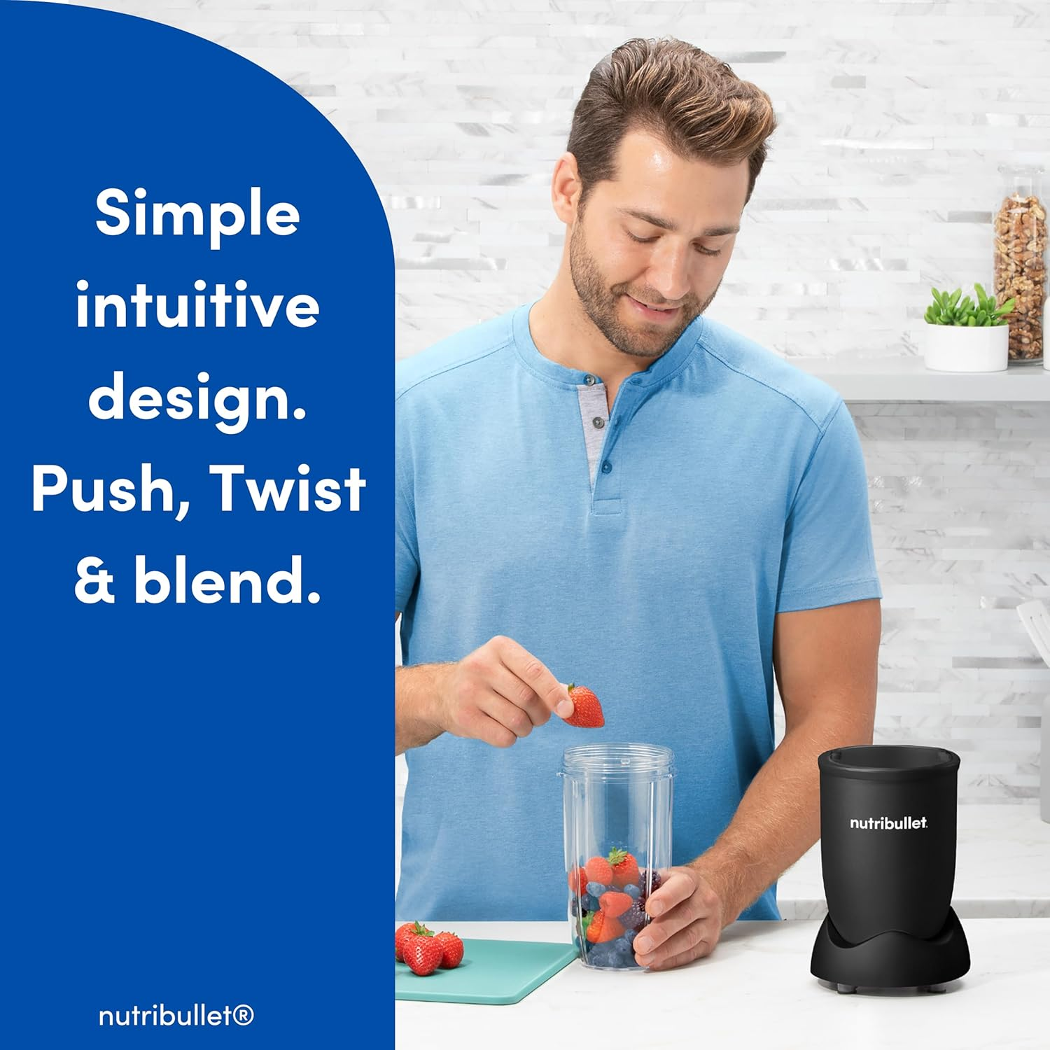 Nutribullet 900W Series Mega Pack, Personal Blender, Blender, with 2X Blades Including Milling Blade for Dry Blends, 3X Cups, Smoothie Maker, Black (NB9-1107AK) image number 1