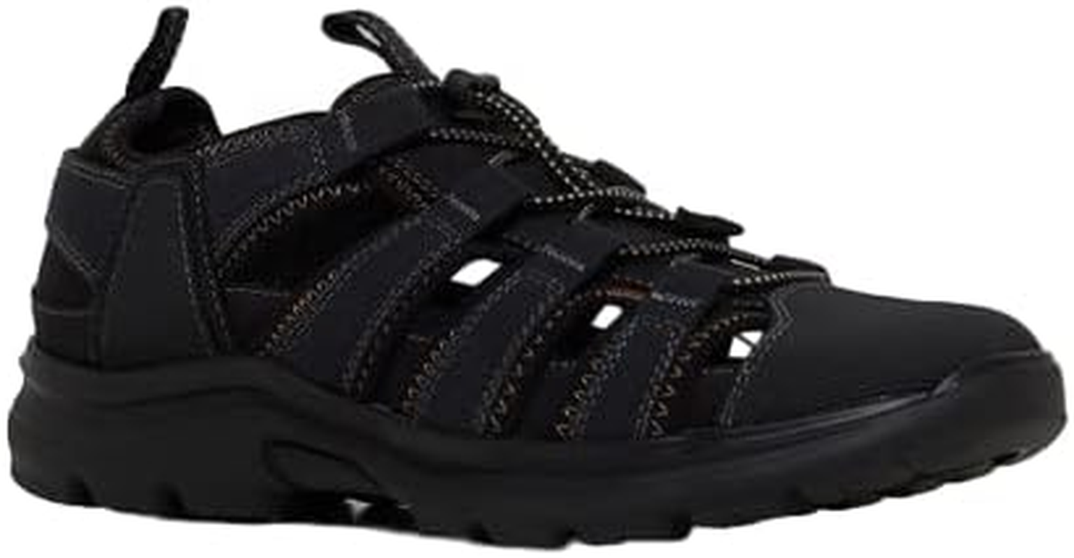 Hush Puppies Mens Black Asir Comfort Shoes Slide Sandals 7