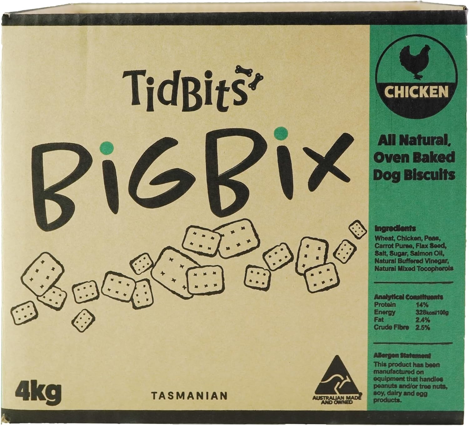 Tidbits Big Bix Chicken Dog Biscuits 4 Kg image number 1