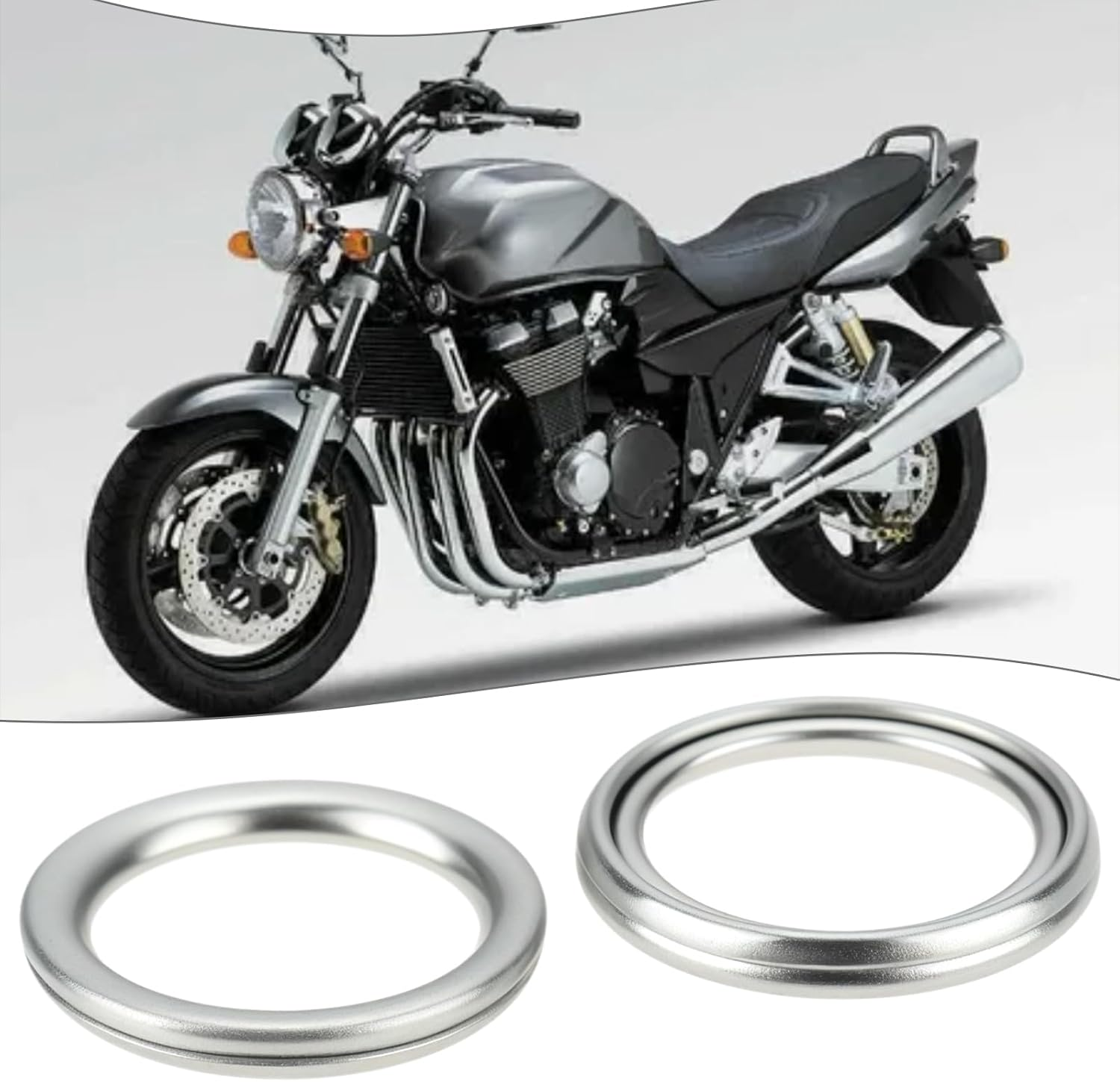 10Pcs Oil Drain Plug Gaskets 14X19X2Mm Oil Drain Plug Washers Replacement Part 09168-14004-000 Compatible with Suzuki Silver