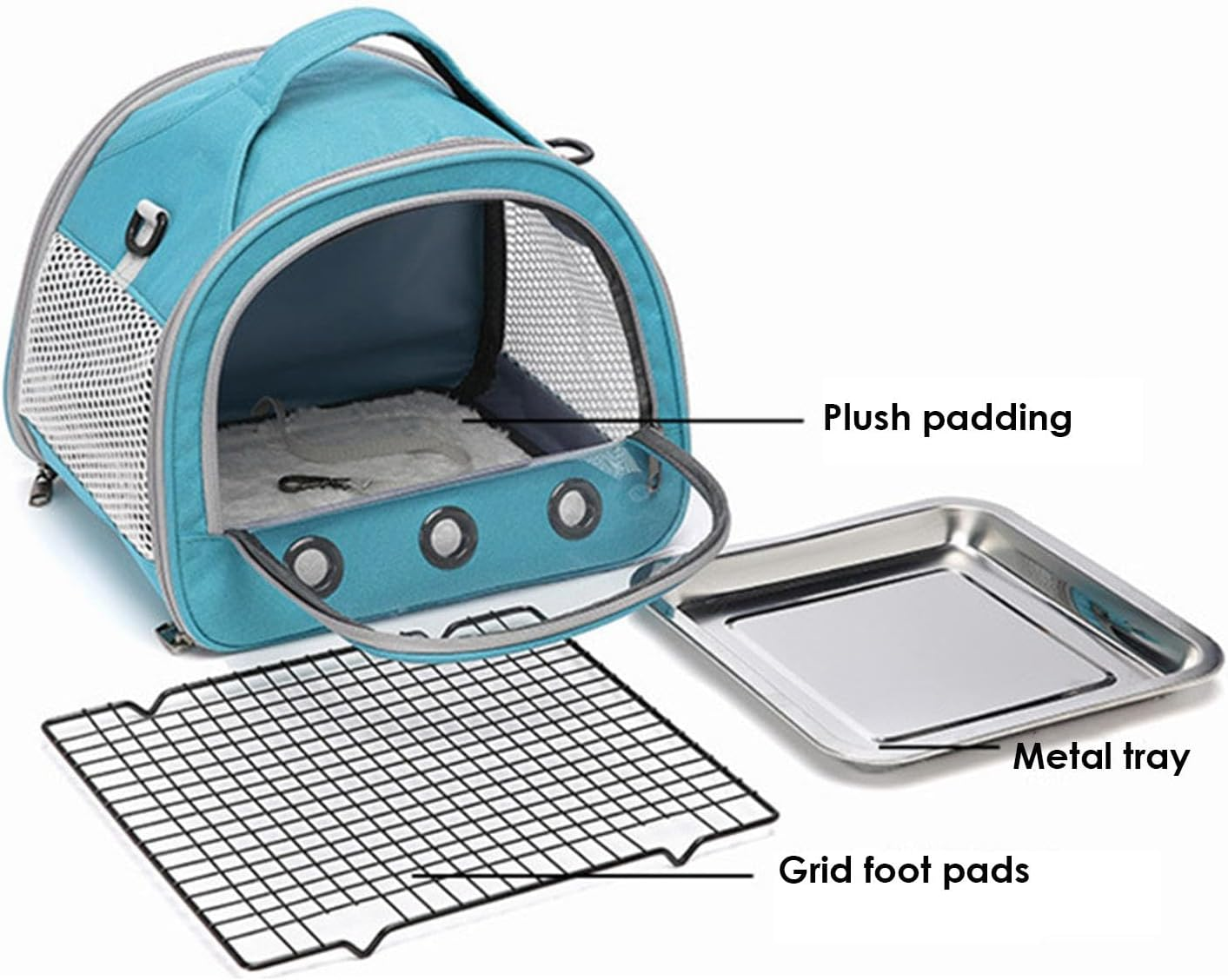 Bird Outing Bag,Lightweight Backpack for Parrot | Foldable & Handheld Breathable Shoulder Bag for Parrot, Hamster, Pigeon & Small Pets