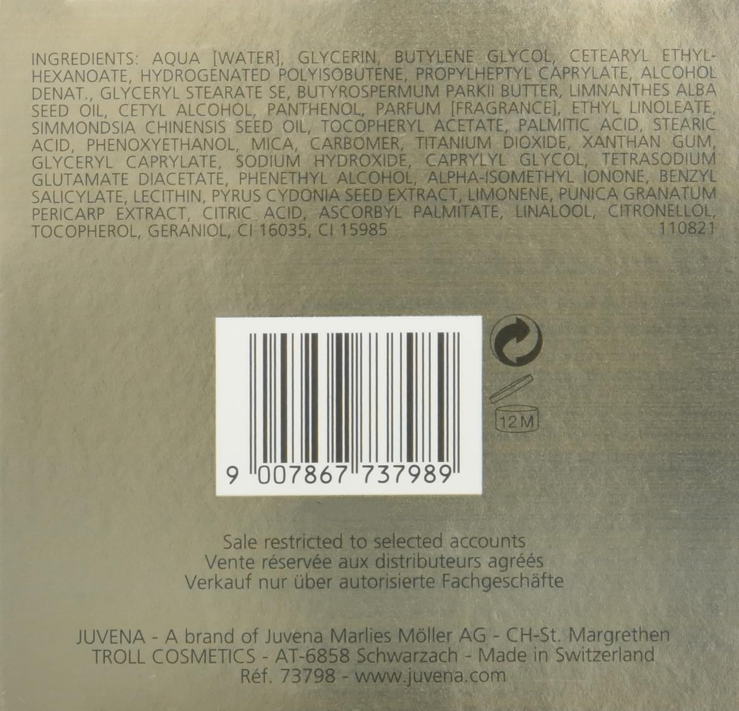 Juvena Body Luxury Adoration - Rich & Intensive Body Care Cream 200Ml image number 5