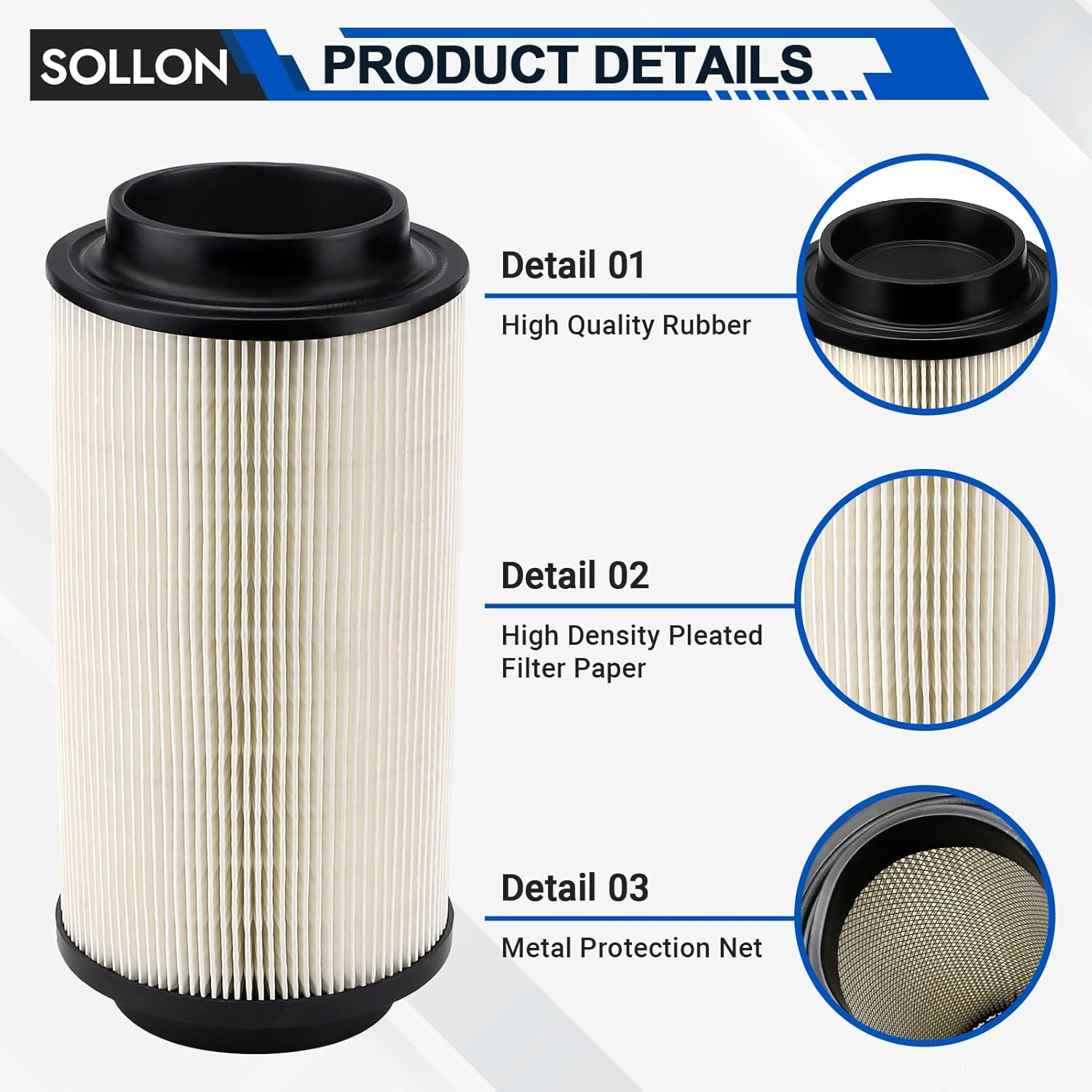 7080595 Air Filter for Polaris Sportsman 450 500 570 850 335 400 550 600 700 800 Scrambler Magnum Worker Xpedition ATV Parts image number 2
