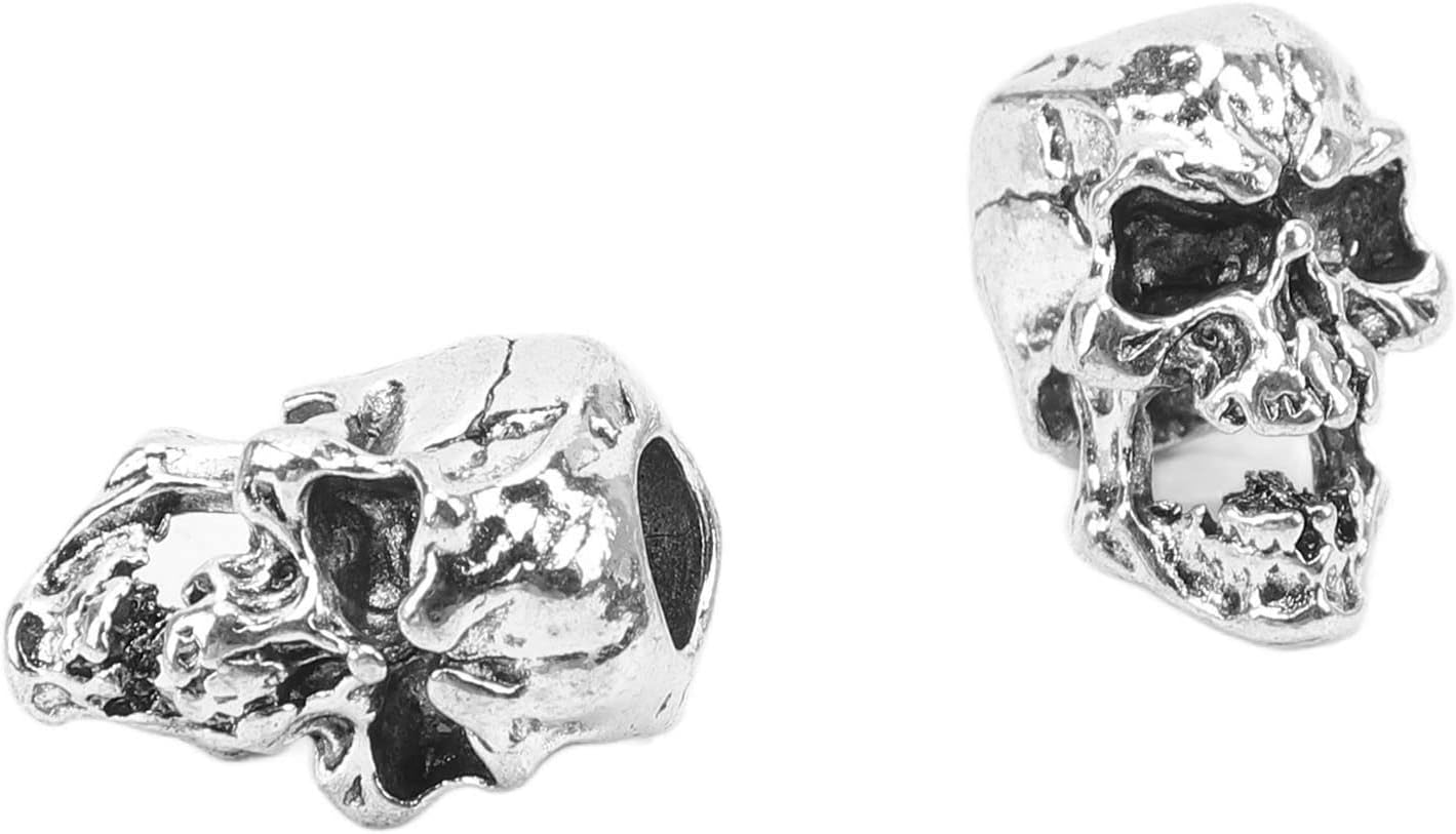 Hair Tube Beads Multi Usage Stylish Smooth Sturdy Alloy Beard Bead Necklace Bracelet Wedding Role Playing 20 Pcs image number 5