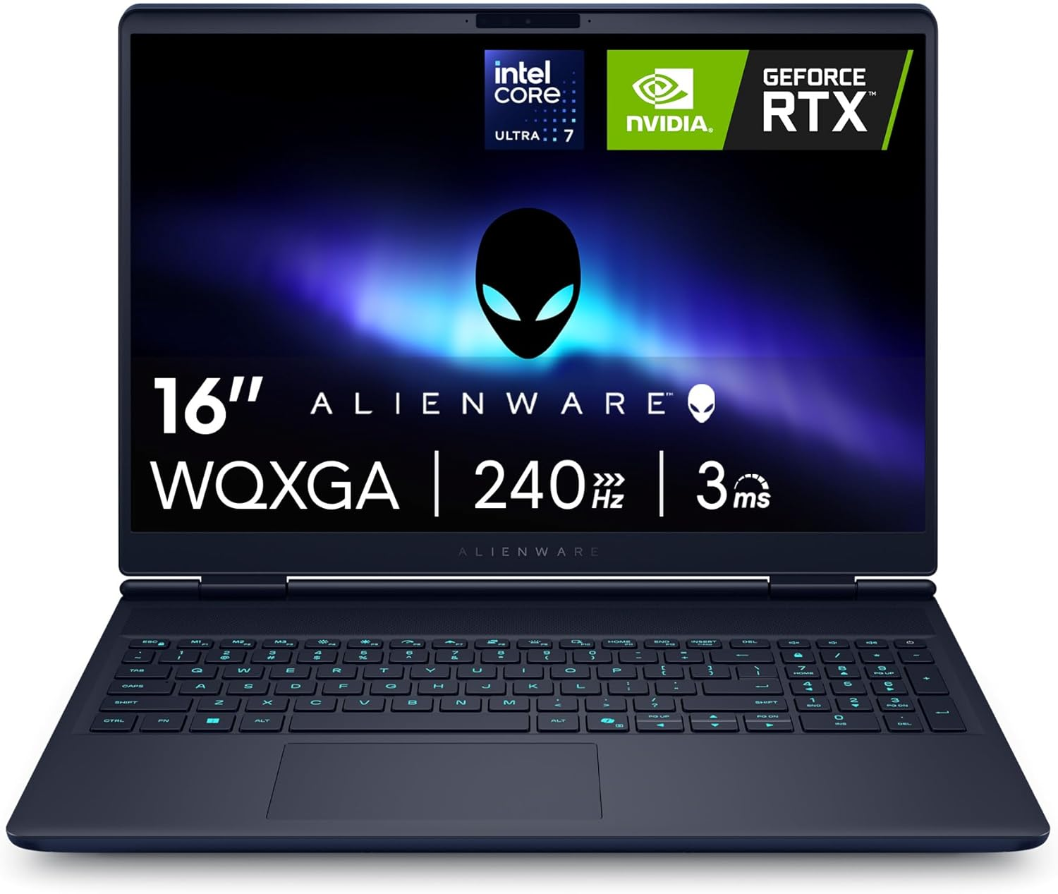 Alienware Gaming Laptop 16 QHD+ Display, Intel Core Ultra 7-255HX, 16 GB DDR5 RAM, 1 TB SSD, NVIDIA Geforce RTX 5060 8 GB GDDR7, Windows 11 Home image number 4