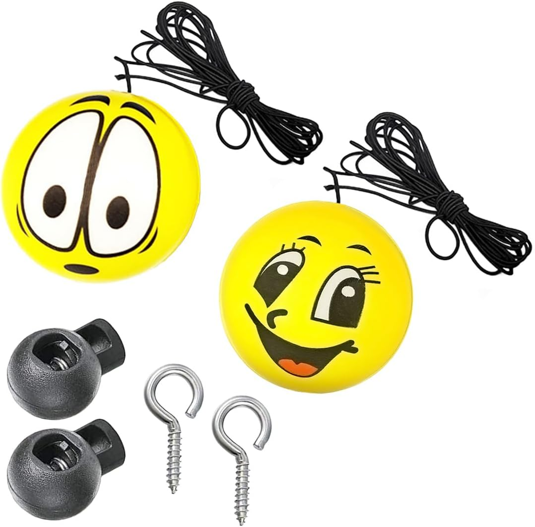 2PCS Garage Parking Aid-Parking Ball, Parking Ball Guide System, Retractable Parking Assist Ball, Parking Assistant with Ball Sensor Assist Solution, Perfect Garage Car Stopper for Vehicles (Big Eye)