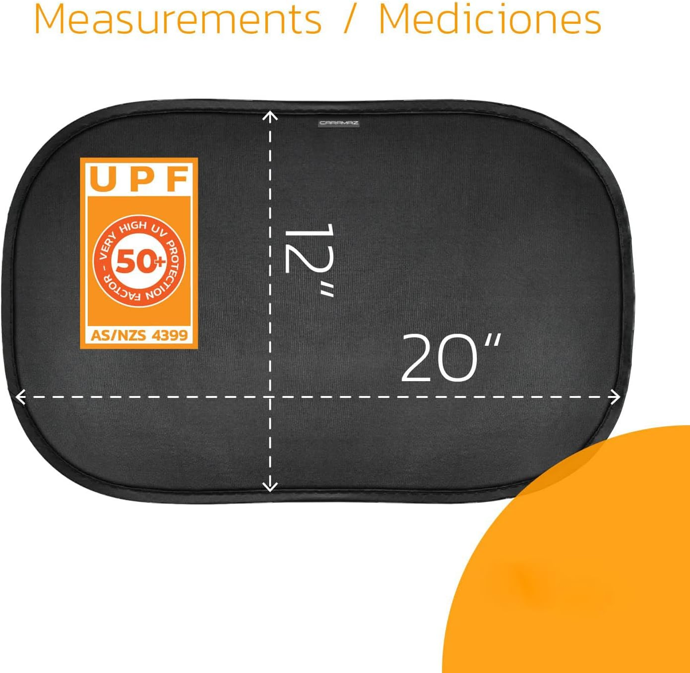 Car Window Shade for Baby with Certified Uv-Protection 2 Pack - 20"X12"