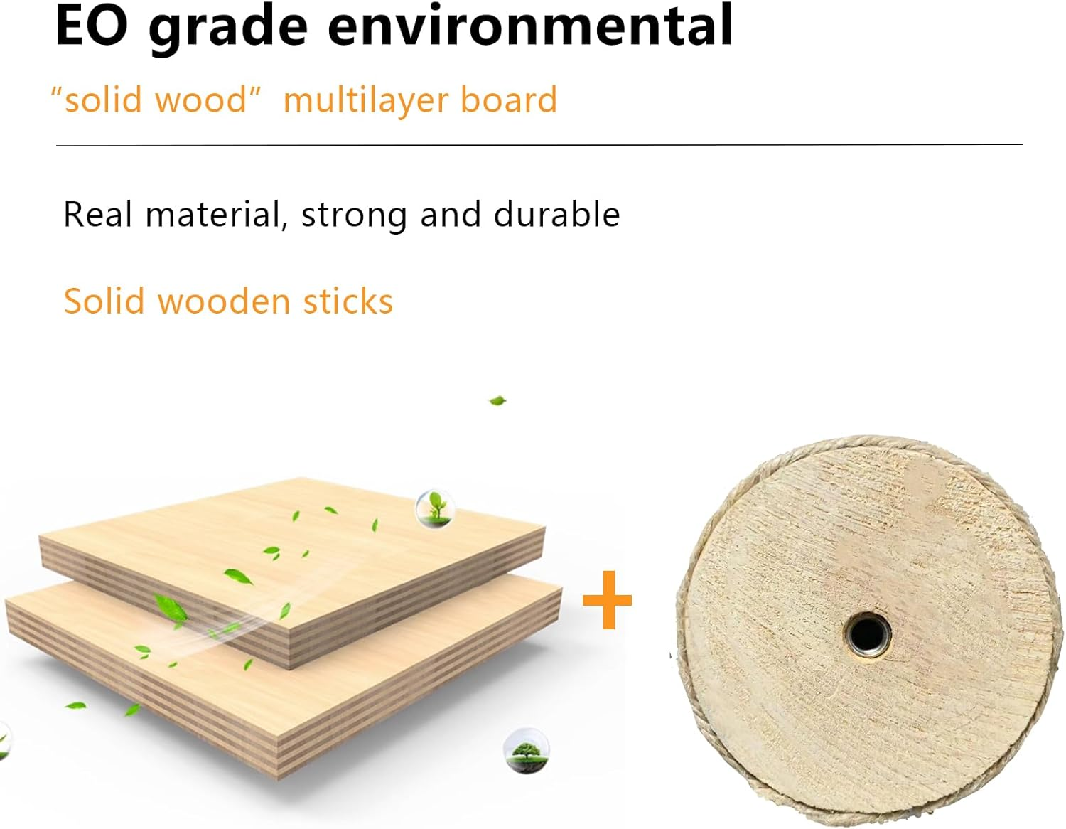 Cat Tree with Hammock, Tall Wall Mounted Wood Scratching Post for Indoor Cats Climbing Activity Tower (Single) image number 2