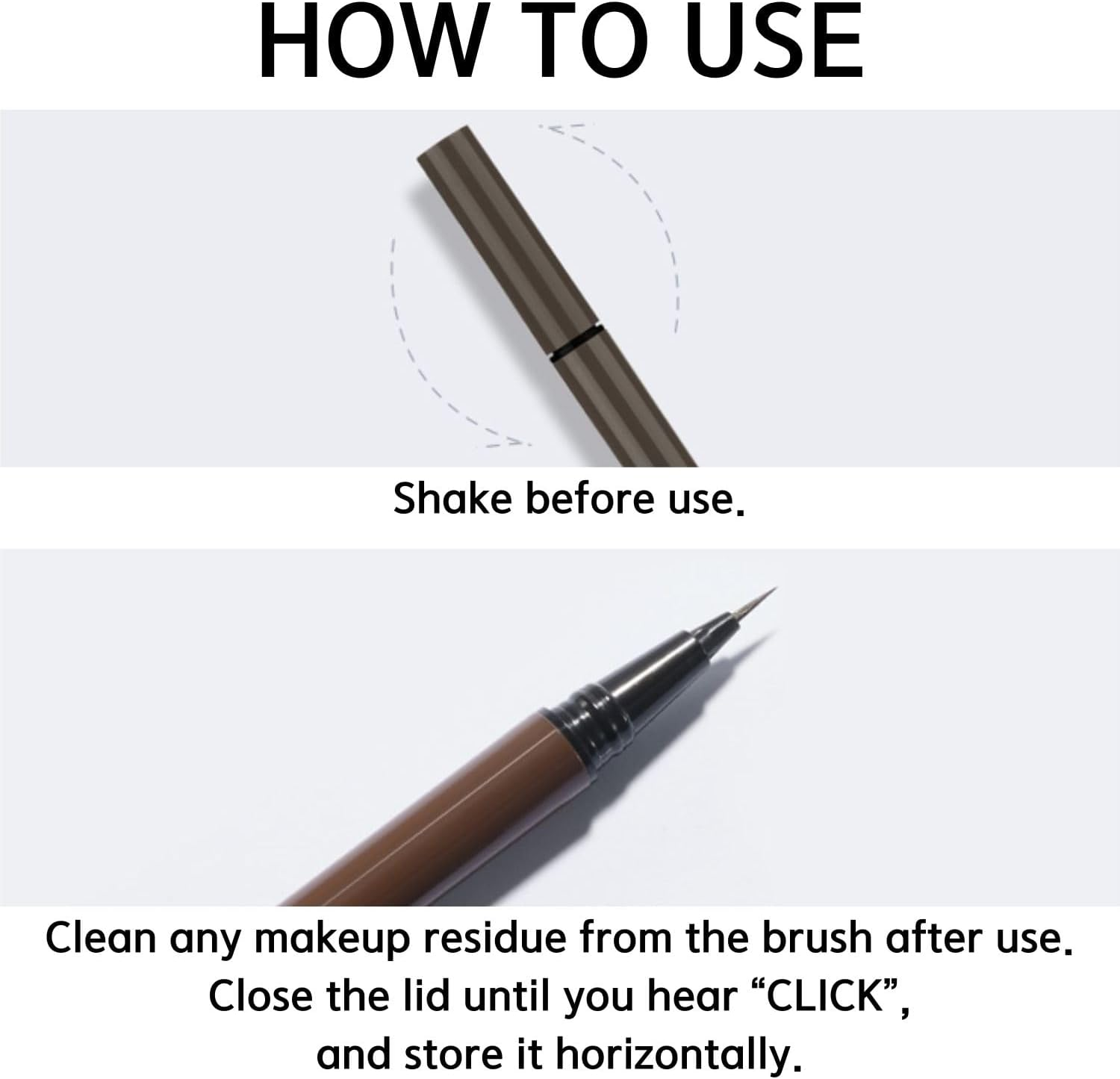 BBIA Last Pen Eyeliner SLIM 3 Colors - Ultra Slim Semi-Transparent Waterproof Liquid Brush Pen Eyeliner Natural Builable Texture Multi-Use Eye Liner Korean Eye Makeup Vegan Formula (S3 HAZEL BROWN S) image number 2