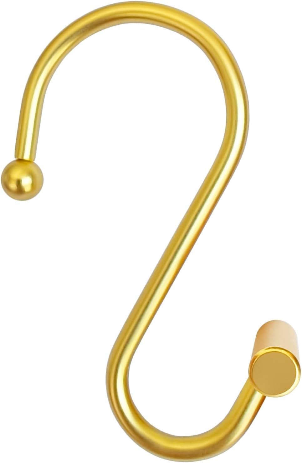 CHICTIE Gold Shower Curtain Hooks Rings, Decorative Rings for Bathroom Rod, Set of 12 Premium Rust-Resistant Metal Hangers T Shaped Design&hellip; image number 5