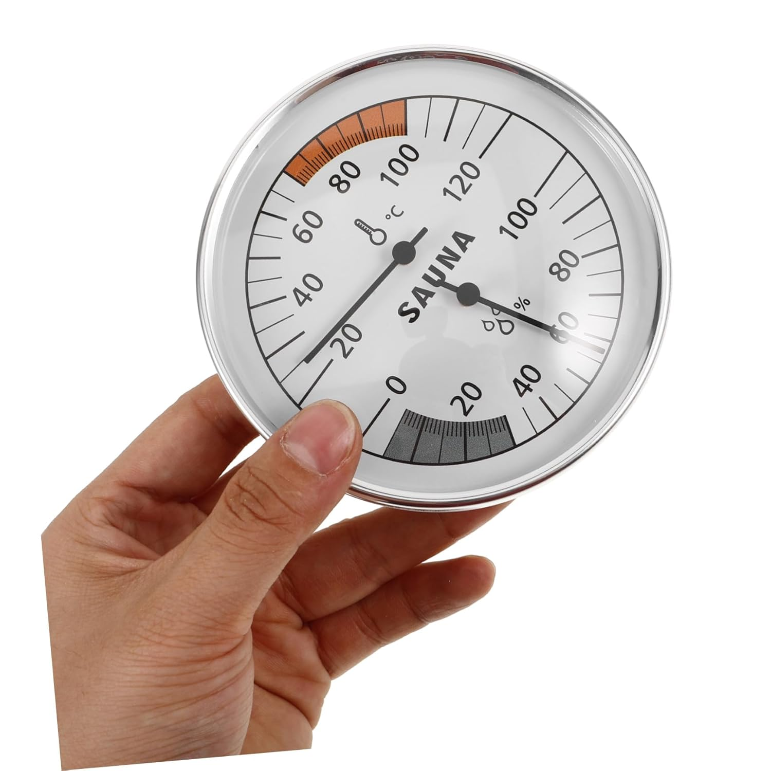 Sauna Thermometer Wall-Mounted Hygrothermograph with High-Precision Sensor for Indoor Outdoor Use Multifunctional Temperature and Humidity Monitor Suitable for Sauna Nursery Garden image number 6