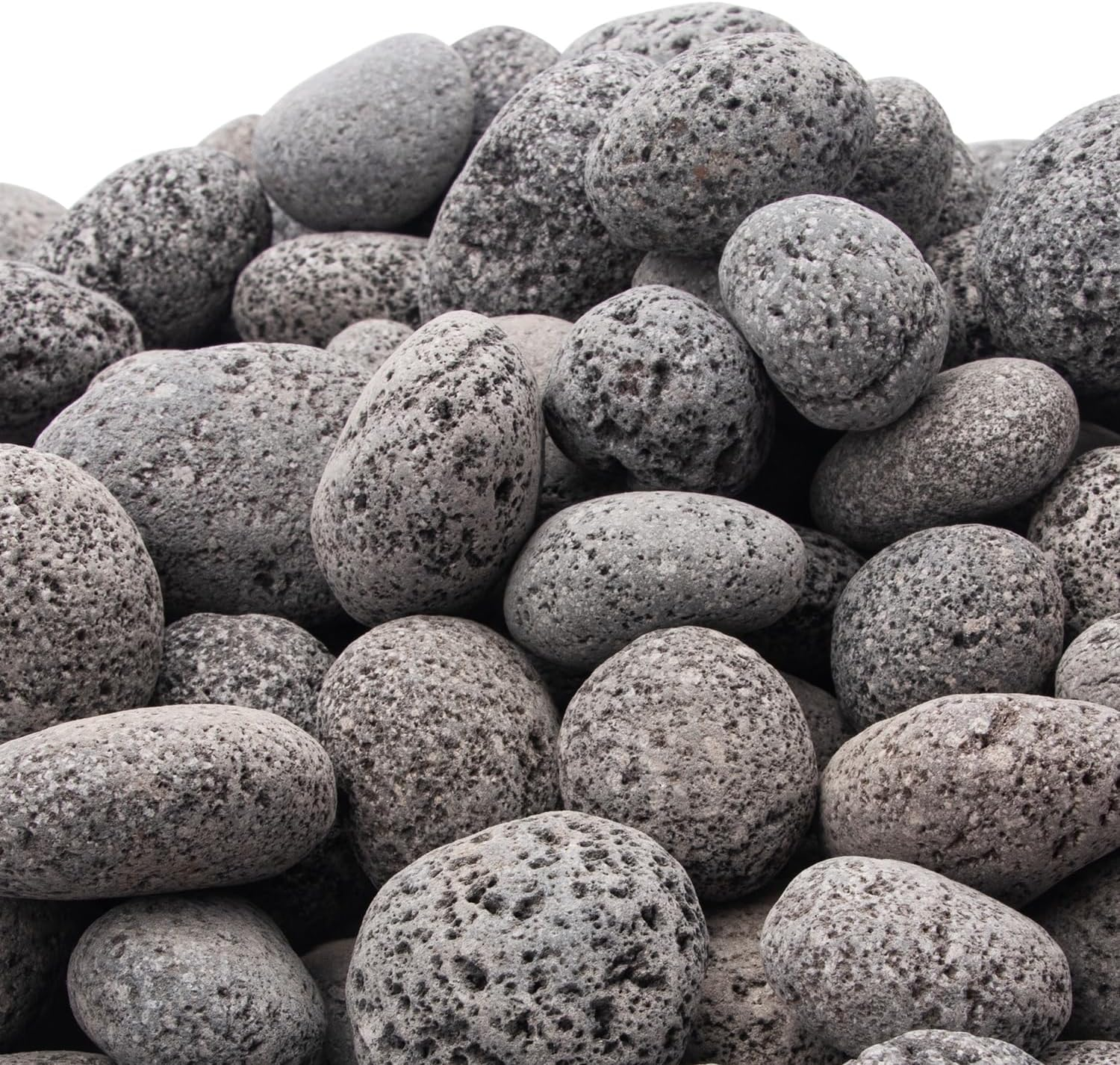 18 Pounds Black Lava Rocks for Fire Pit,Natural Lava Fire Stones,Volcanic Rock for Gas Fire Pit and Fireplace (1"-2") image number 5