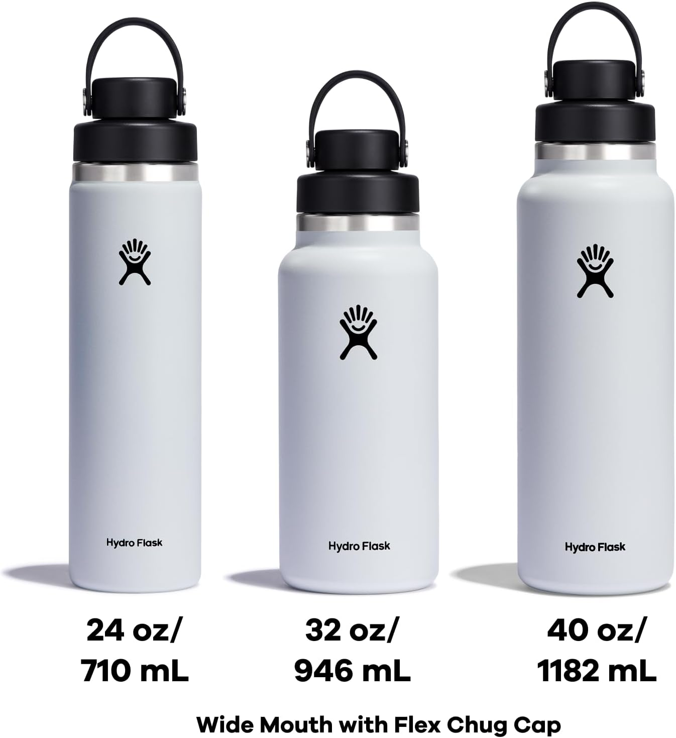 Hydro Flask 24 Oz Wide Flex Chug Cap Black image number 2