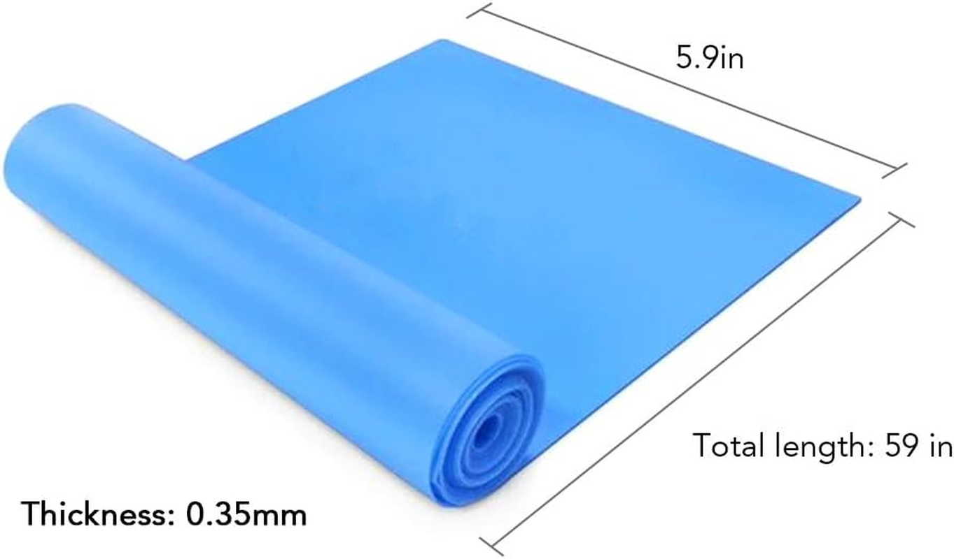 Yoga Band Exercise Workout Stretch for Physical Fitness Pilates Strength Training Natural Latex Rubber with Good Elasticity to Target Muscles and Improve Gestures image number 1