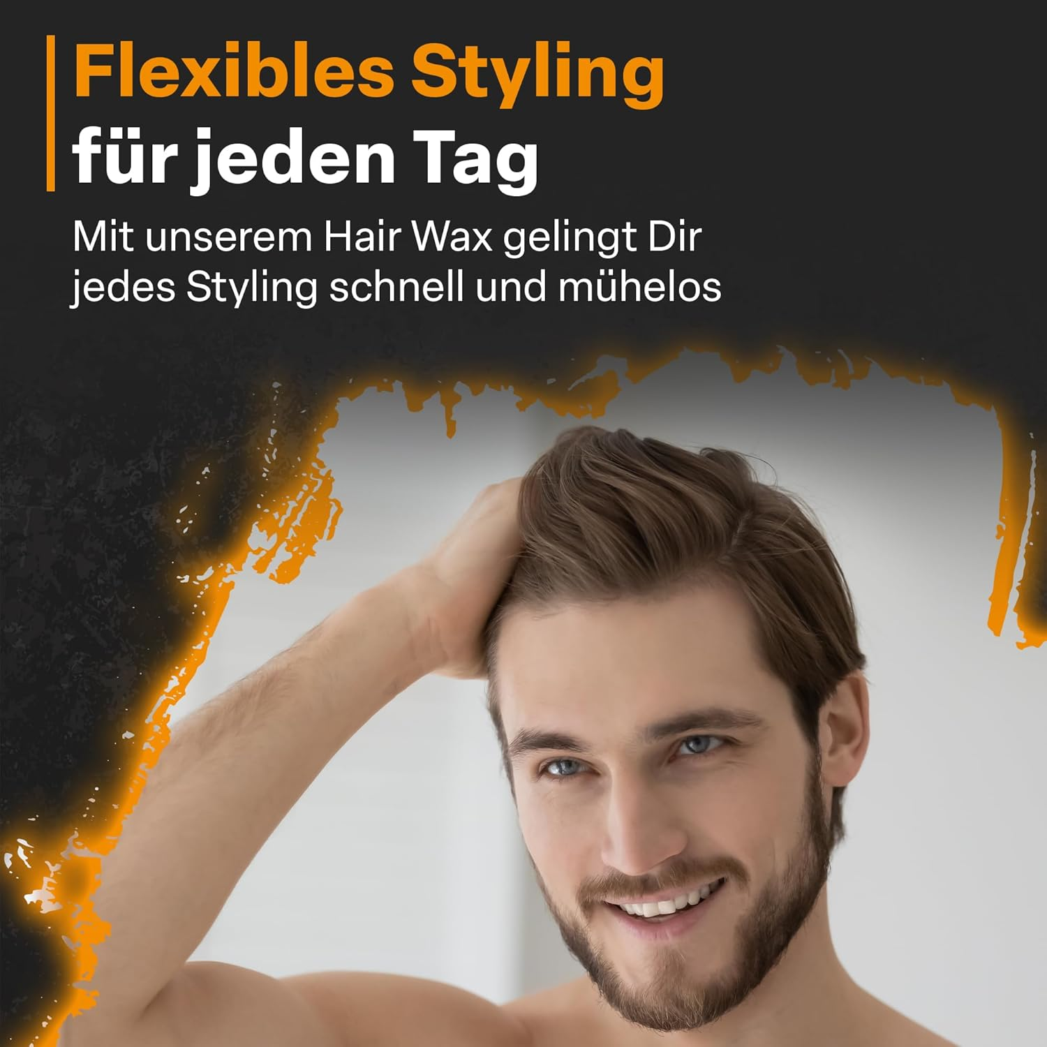 Detreu Styling Hair Wax Strong Hold and Long-Lasting Natural Shine 150 Ml (Cool - Orange) - Crazy - Blue image number 5