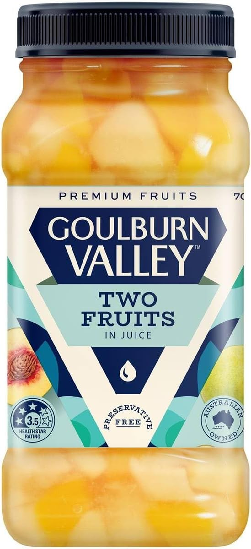 Goulburn Valley Australian Diced Pears and Peaches Two Fruits in Juice 700 G image number 2