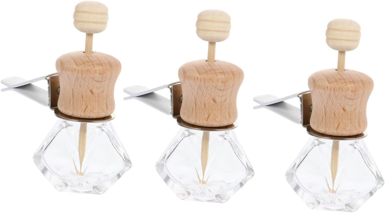 STOBAZA 3Pcs Car Diffuser Bottles for Essential Oils Compact Aromatherapy Containers for Vehicle Use Easy Installation Lightweight Design