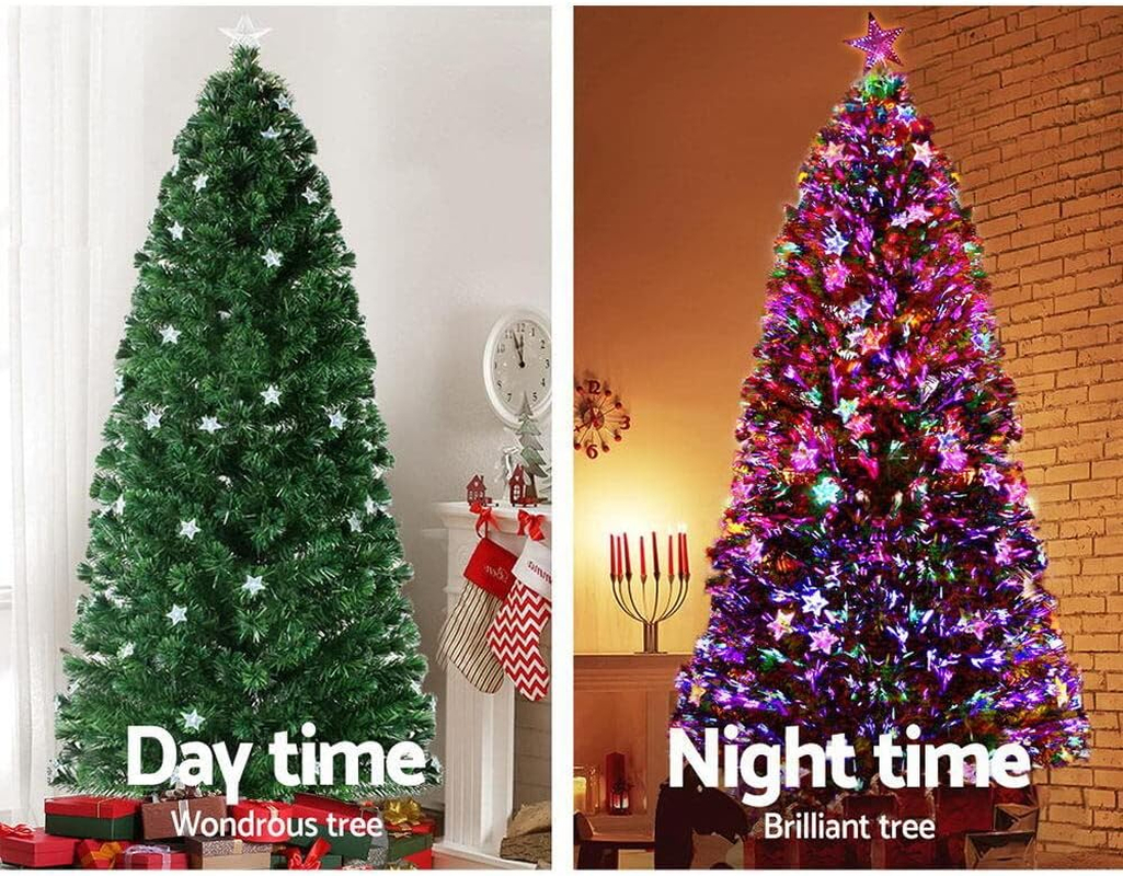 Jingle Jollys 1.8M Christmas Tree Optic Fibre LED Xmas Tree Multi Colour image number 6