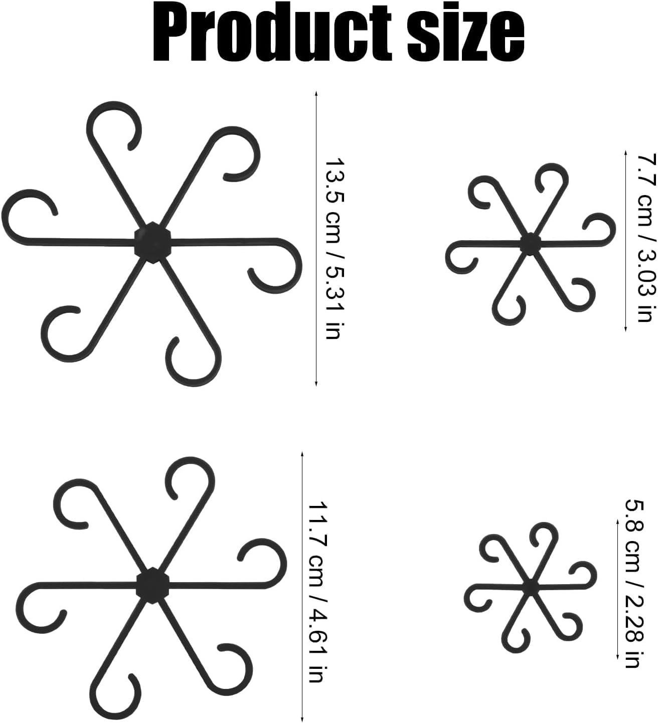 4Pcs Plant Stem Support, Climbing Houseplant Stem Supports Plant Climbers Stem Holders Plants Climbing Rack Plant Growth Accessories for Climbing Plants (Black) image number 6